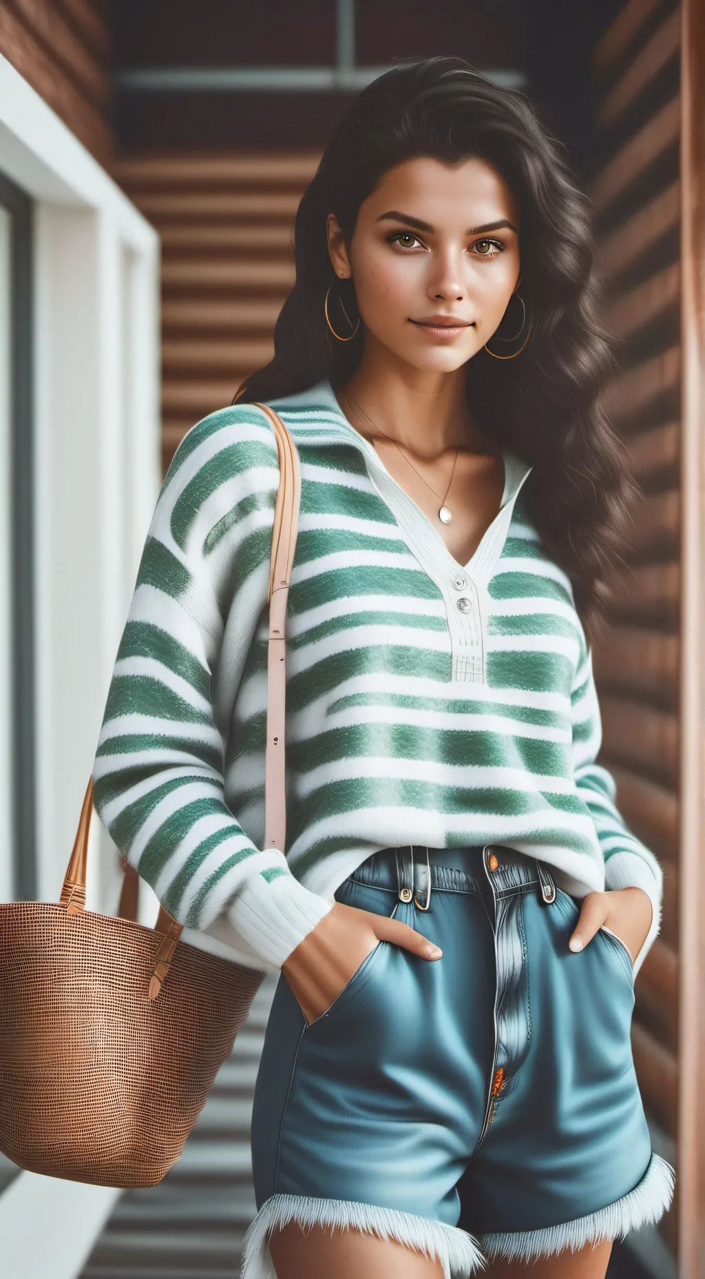 ai character: (snow) Ariella  background