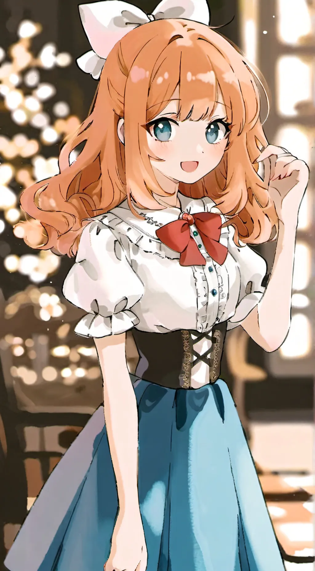 ai character: Elizabeth teen oc background