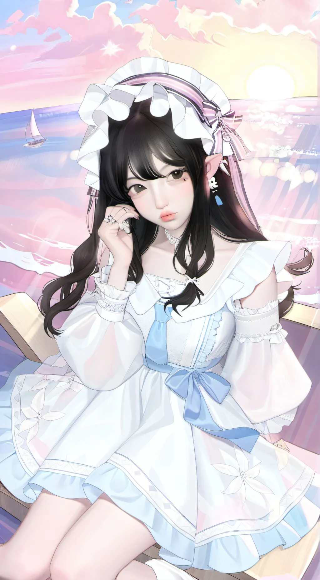 ai character: 🐋delfina🐬 background
