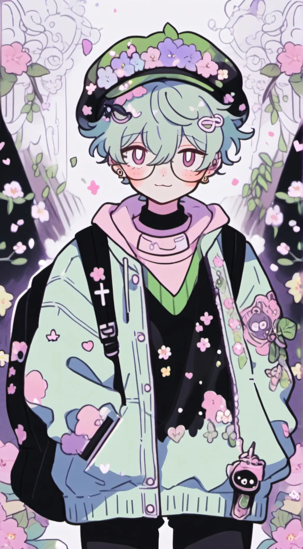 ai character: nerd/Adrian  background