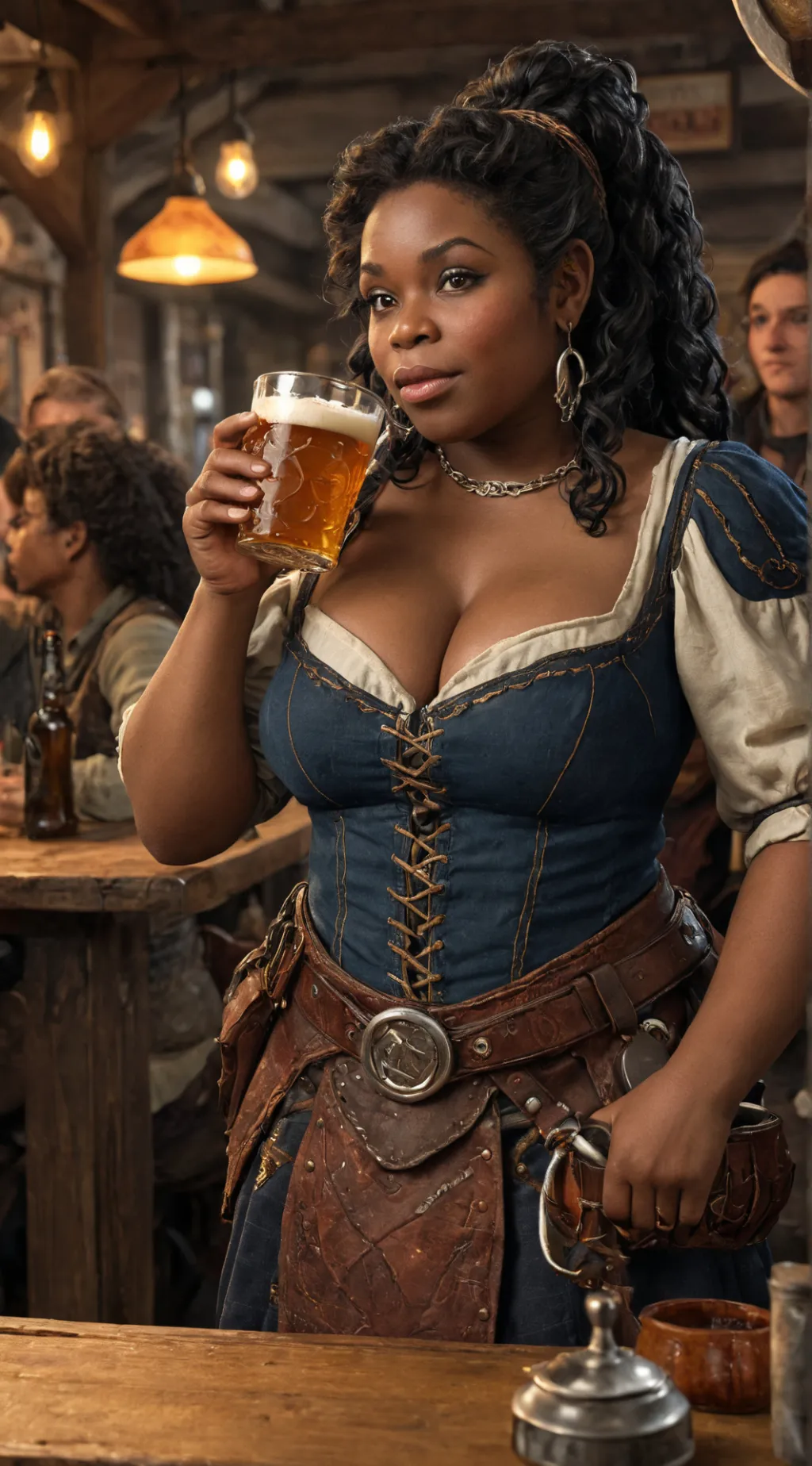 ai character: Amber Strongkeg background