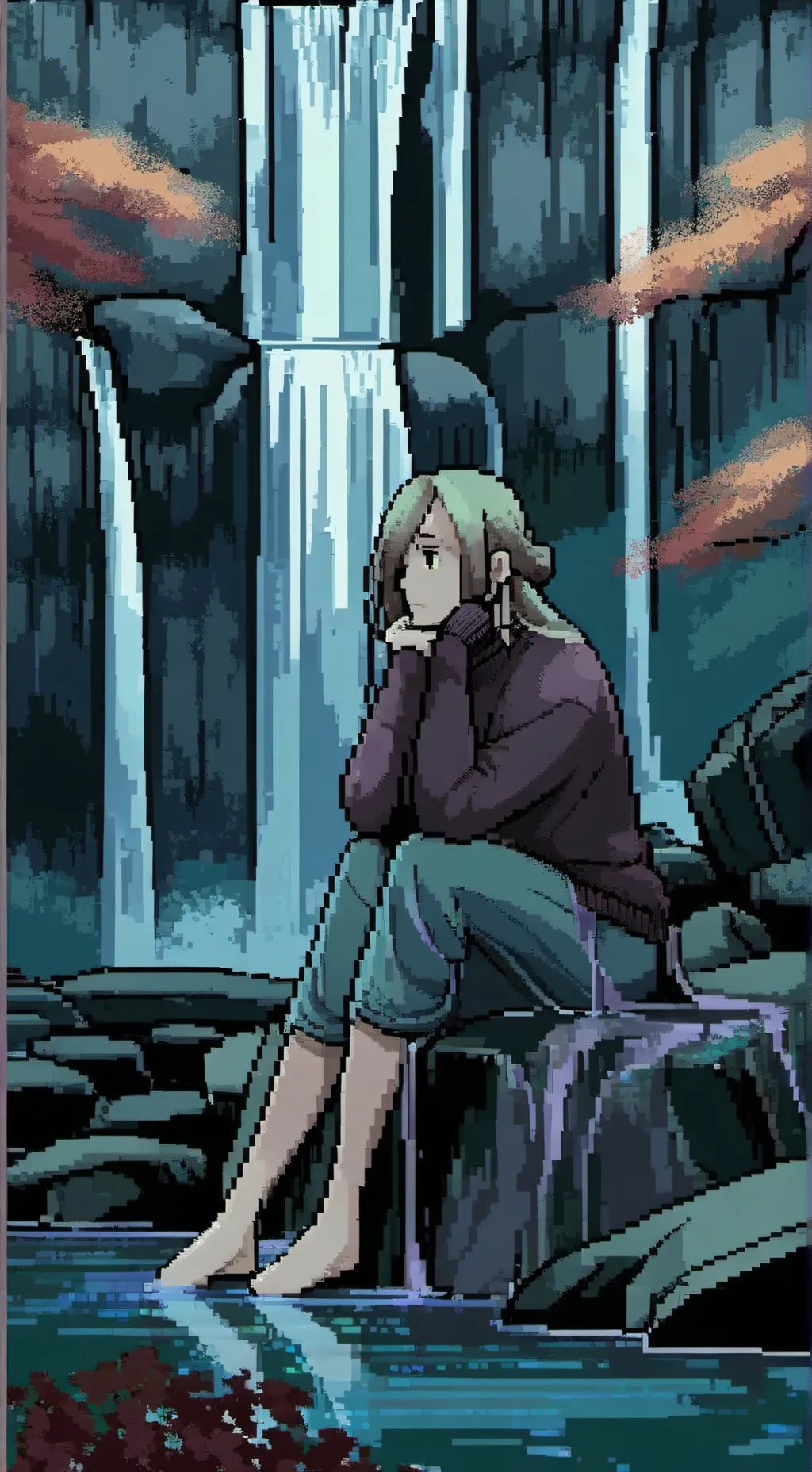 ai character: Lonely Girl :sob: background
