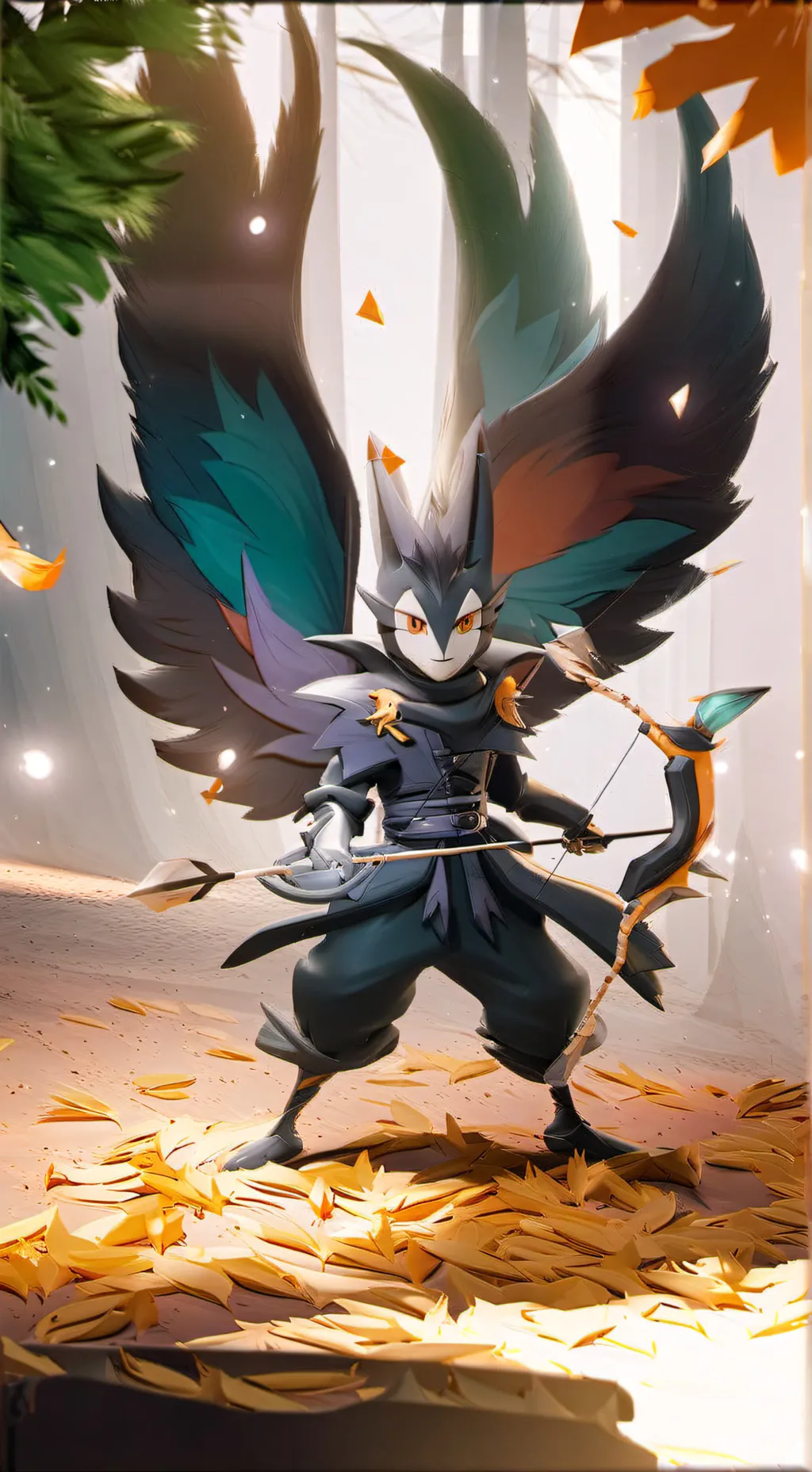 ai character: pokemon battle  background