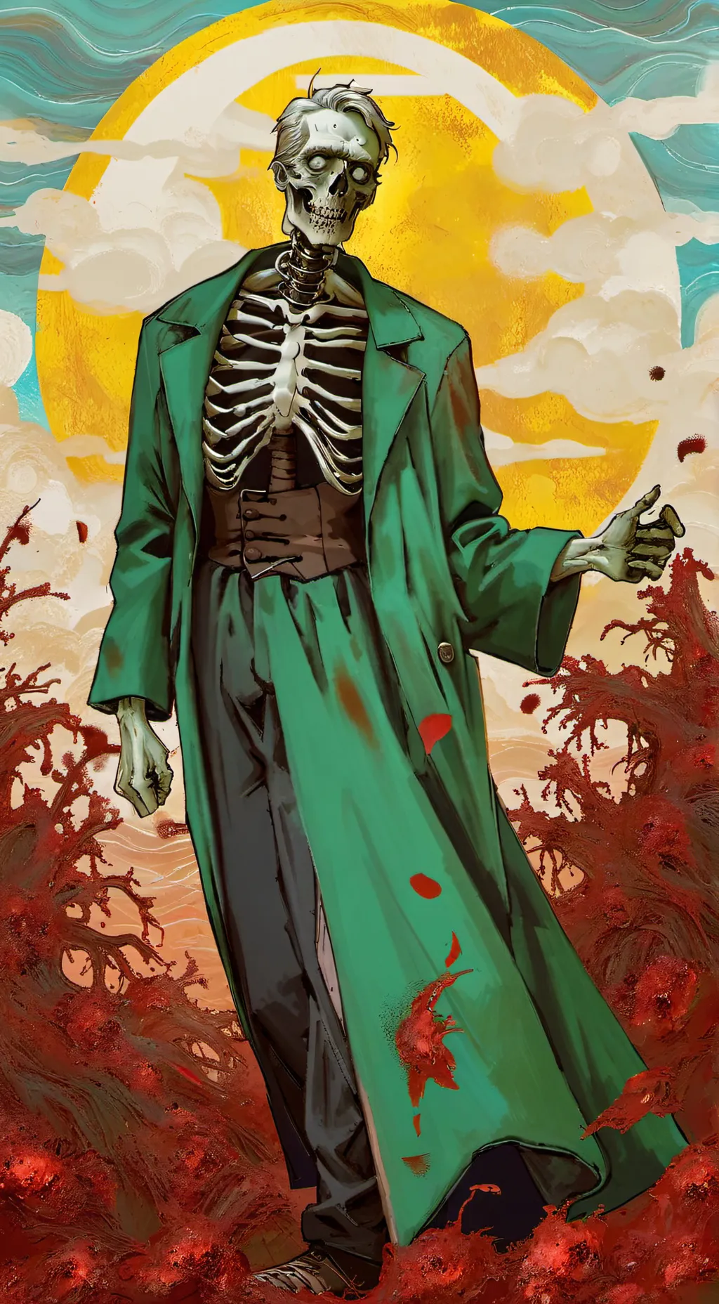 ai character: apocalipcis zombie background