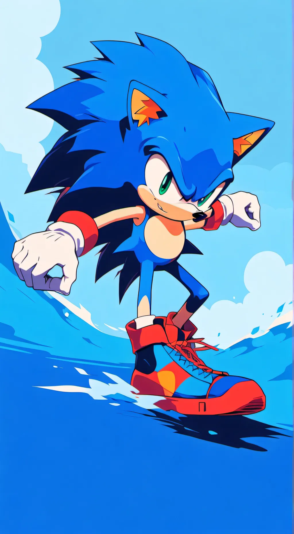 ai character: sonic 2 background