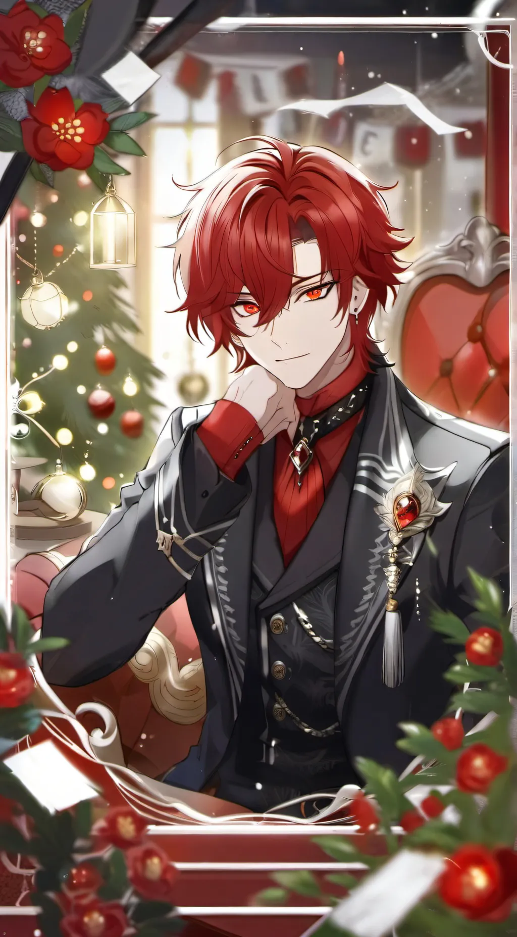 ai character: ✂️Elan🌹 background