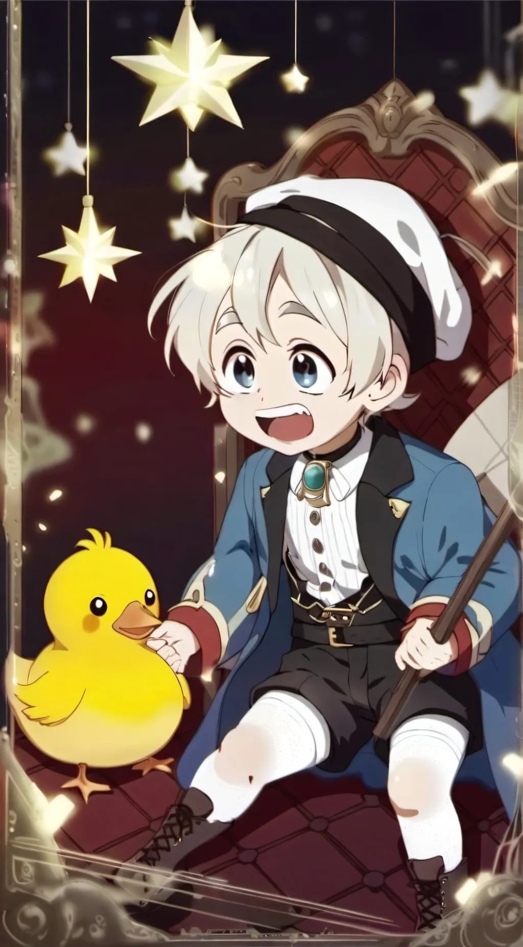 ai character: baby Lucifer background