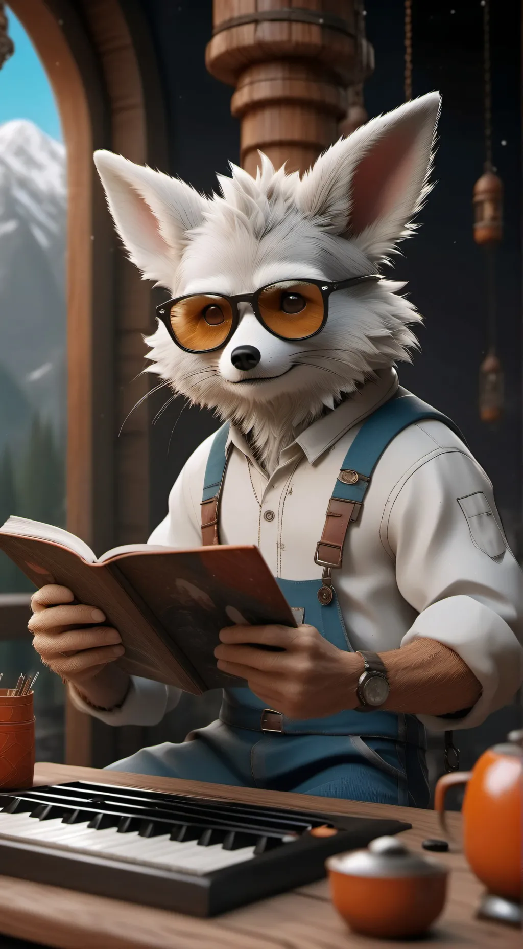 ai character: Wubzzy  background