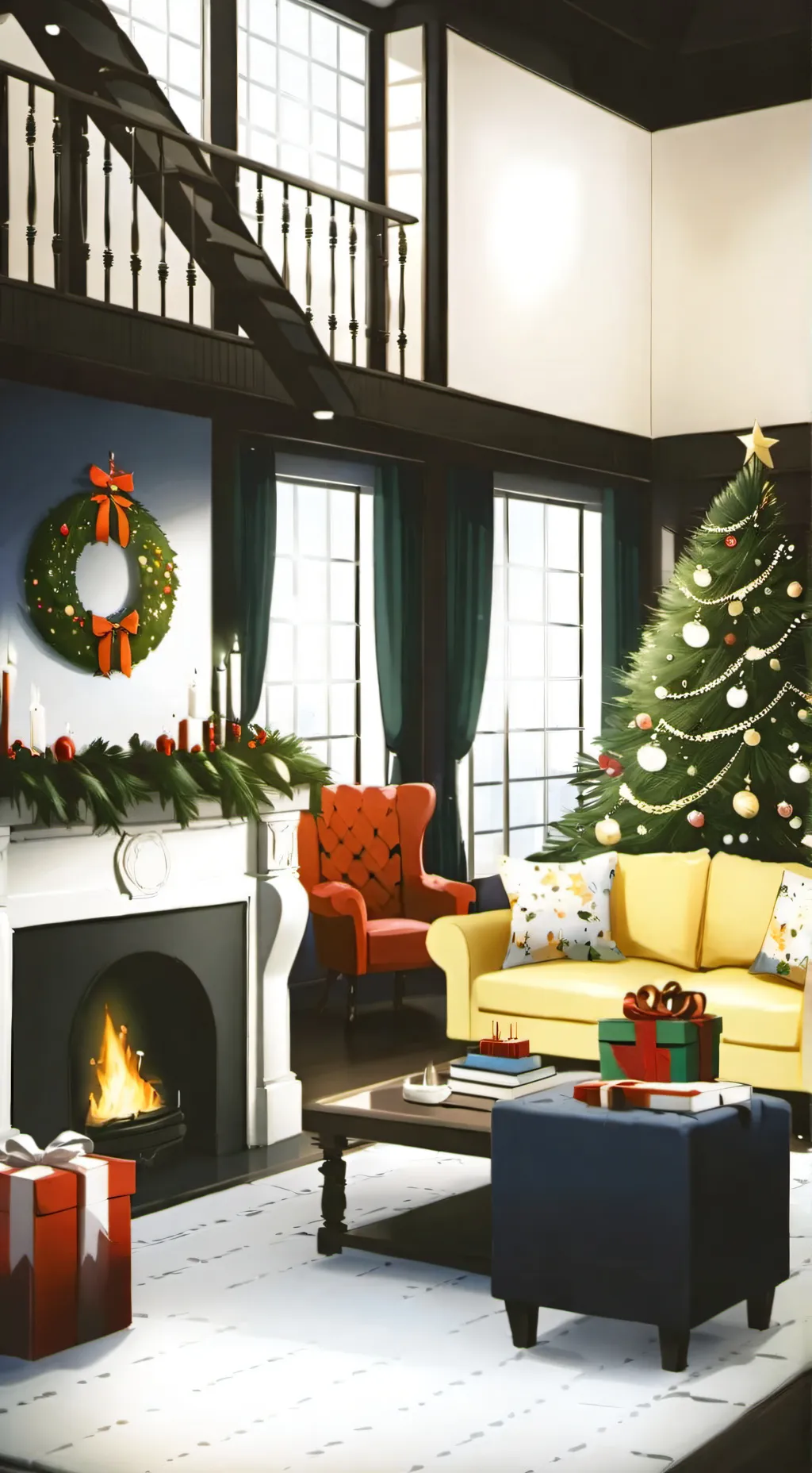 ai character: KNY CHRISTMAS!!  background