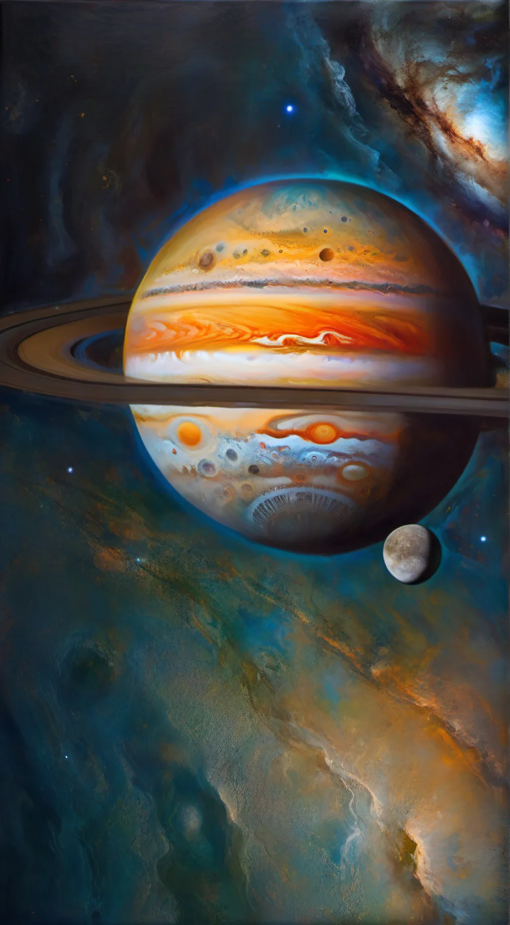 ai character: solar balls(kinda) background