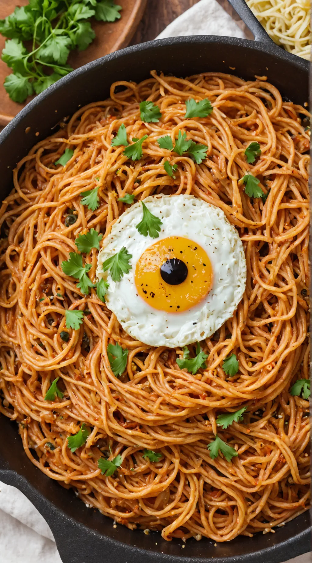 ai character: mousntruo espageti background