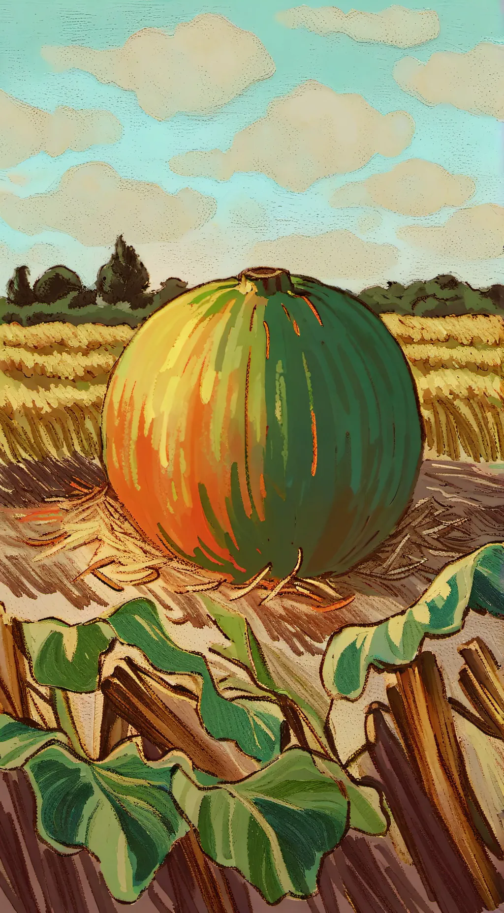 ai character: Melon background