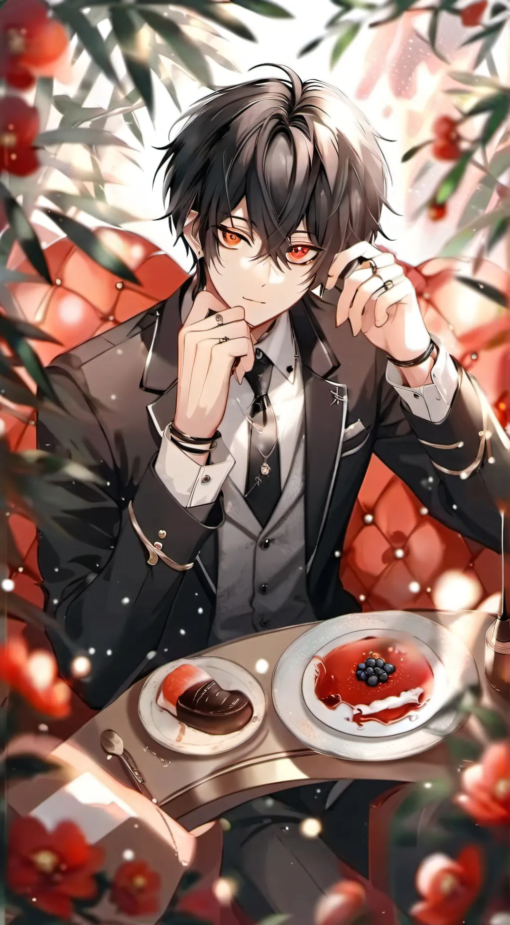 ai character: 🌸𝕍𝕚𝕔𝕥𝕠𝕣🌸 background