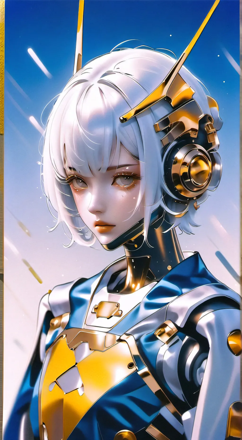 ai character: cyborg background