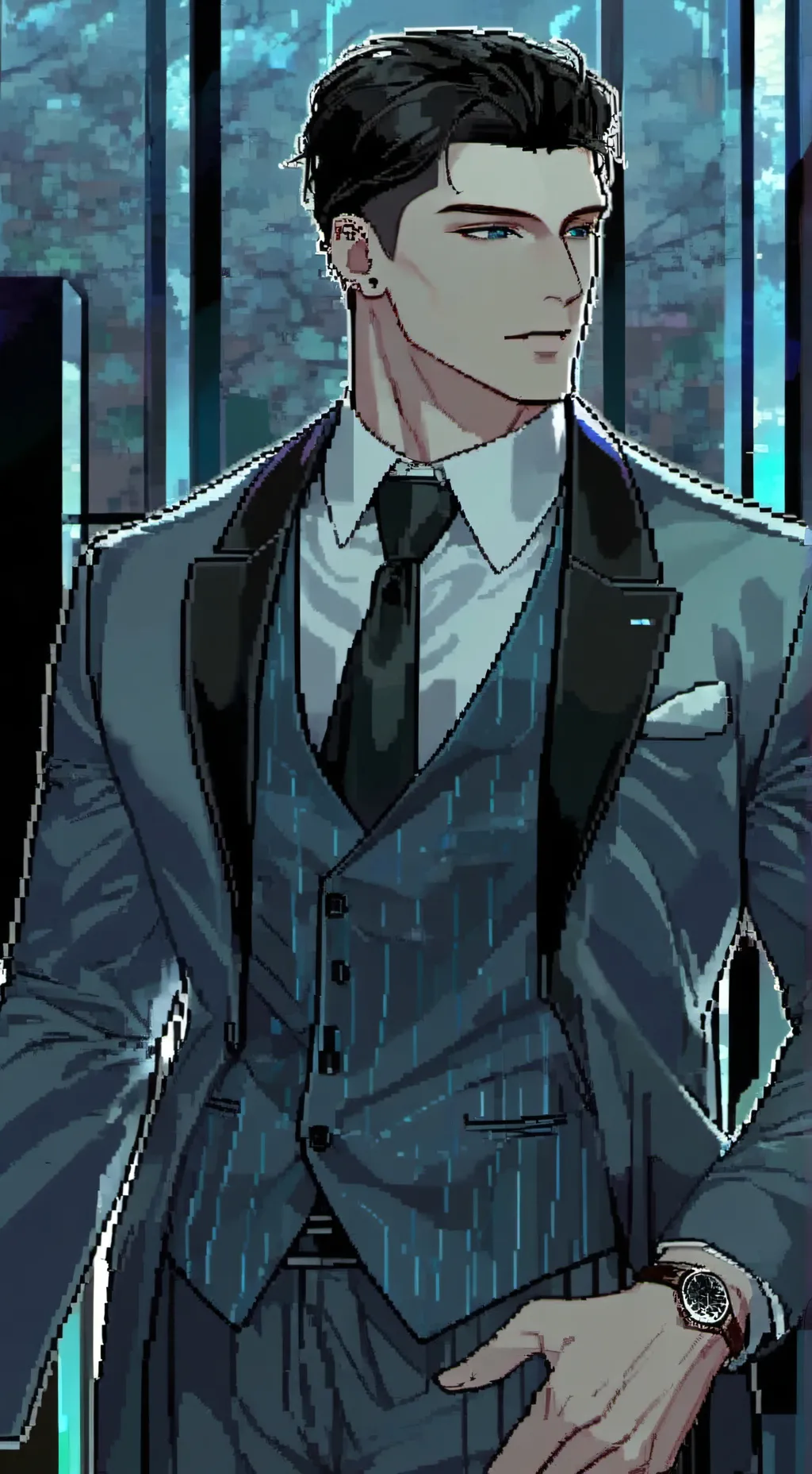 ai character: Kirill  background