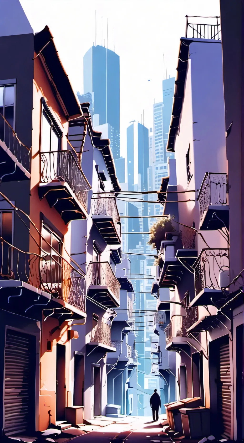 ai character: echo City(V2) background
