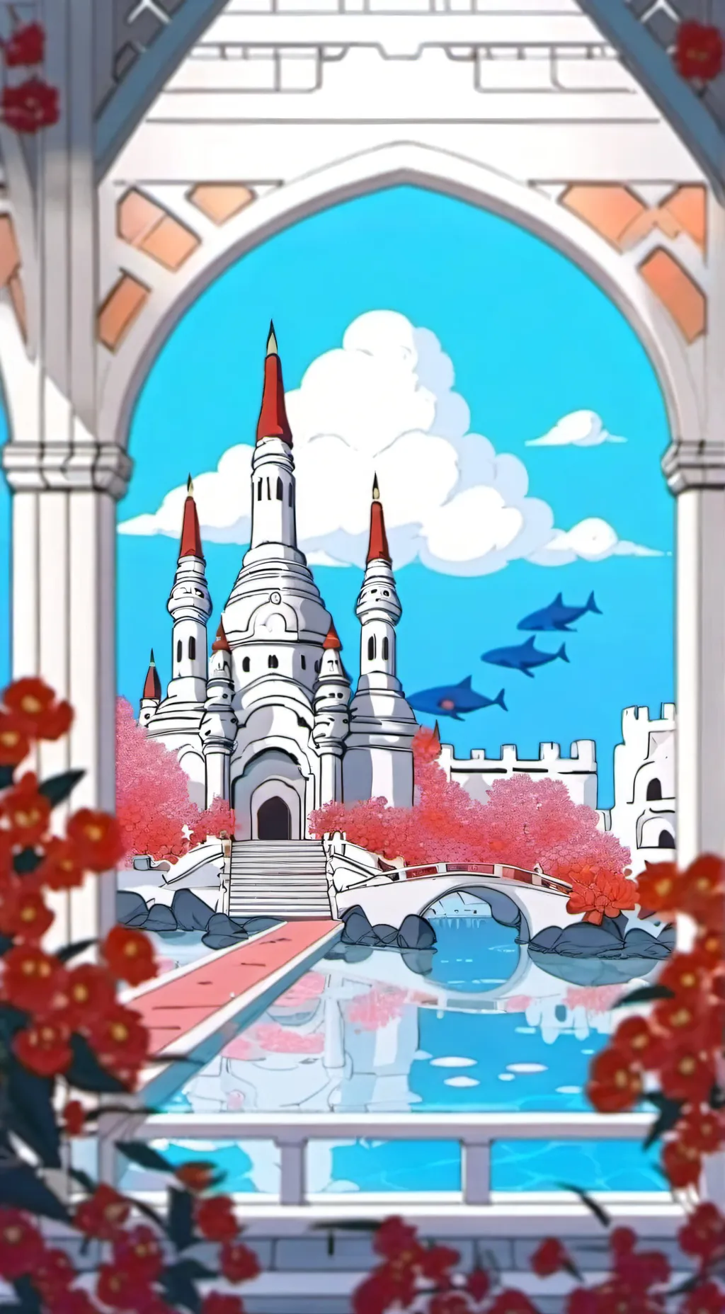 ai character: Fish man island background