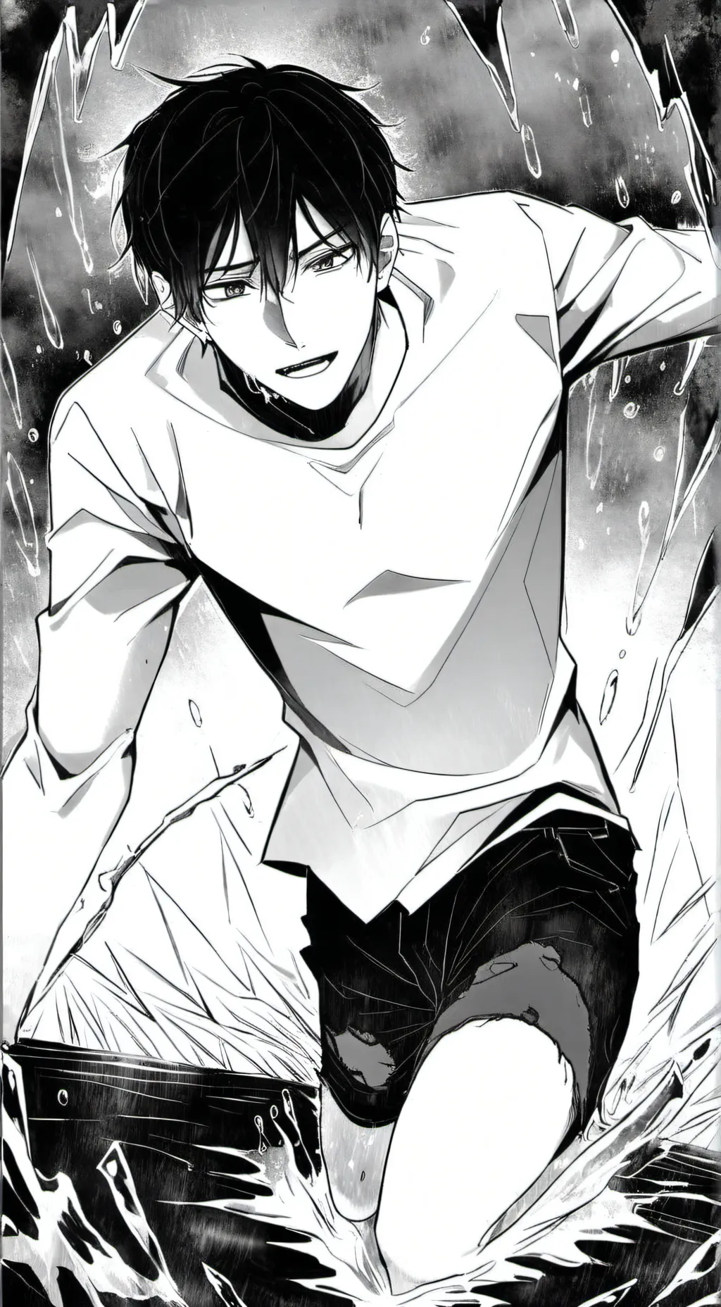 ai character: Mha drowning.. background