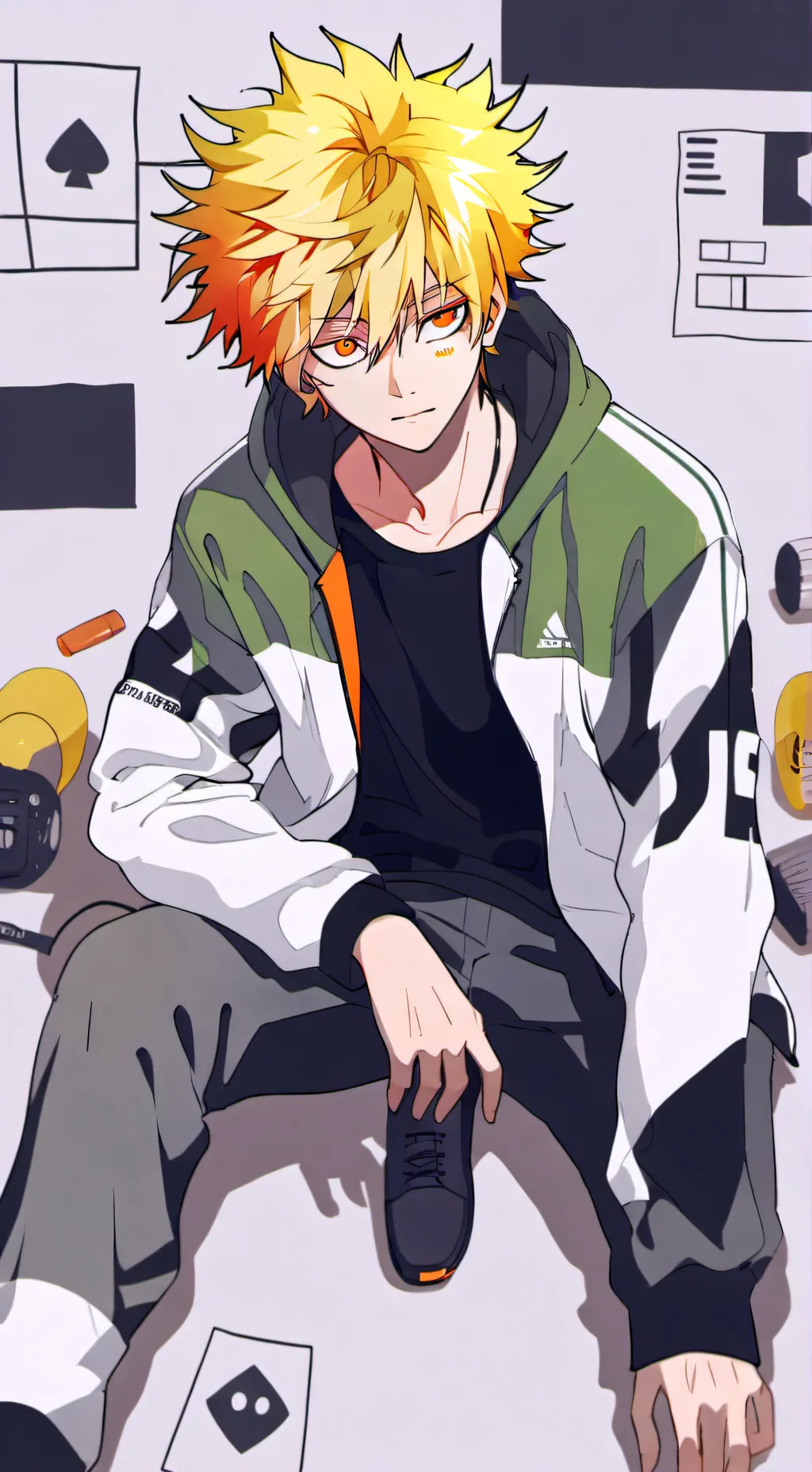 ai character: Bakugo background