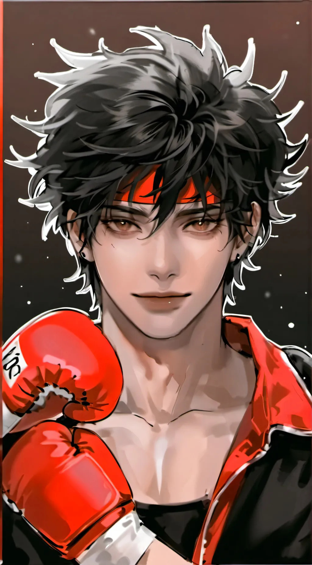 ai character: Armani background