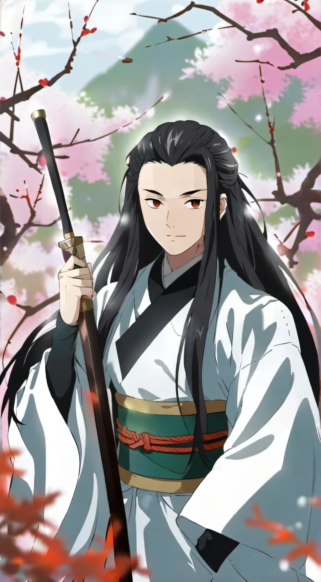 ai character: demon Slayer  background