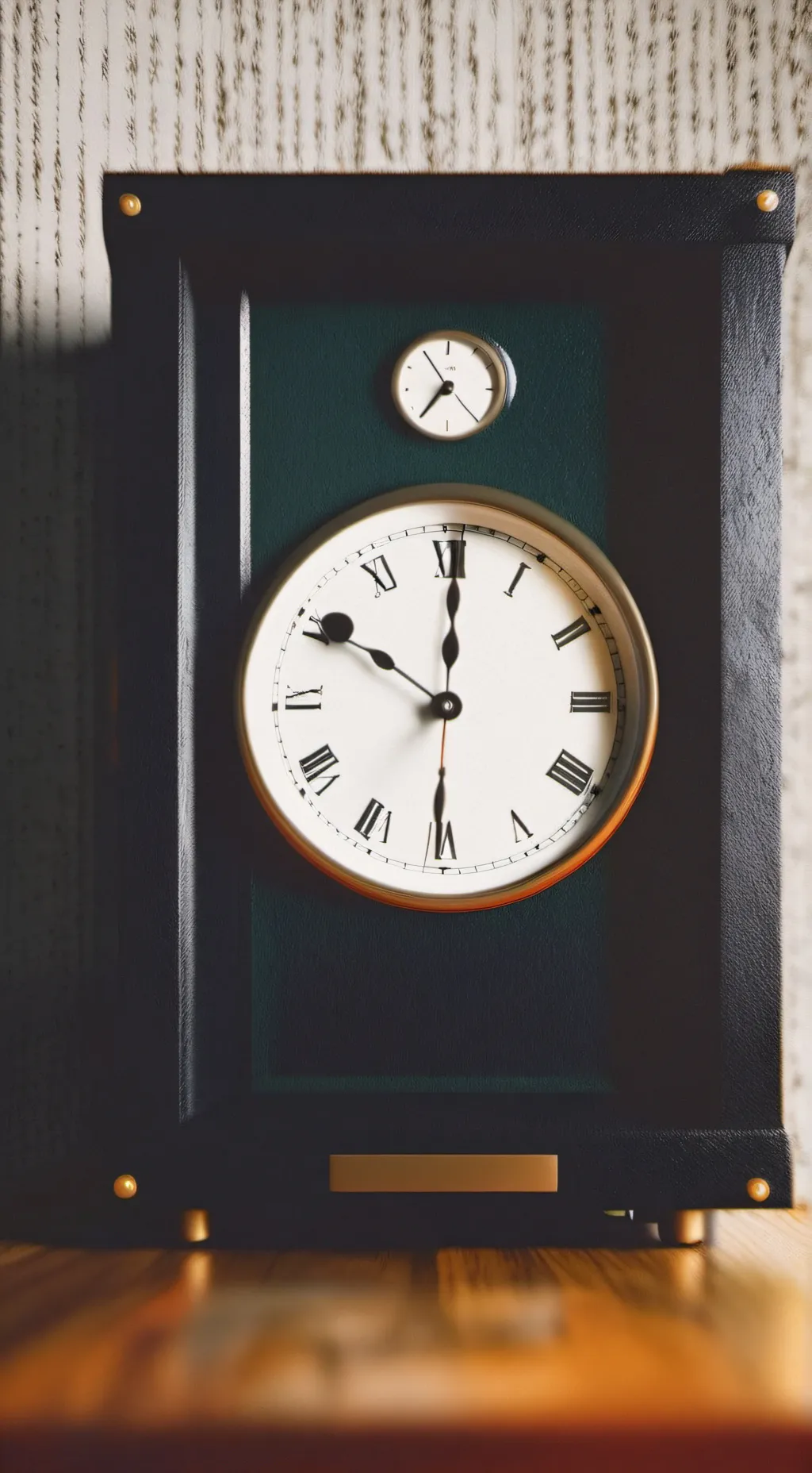ai character: clock revorany  background