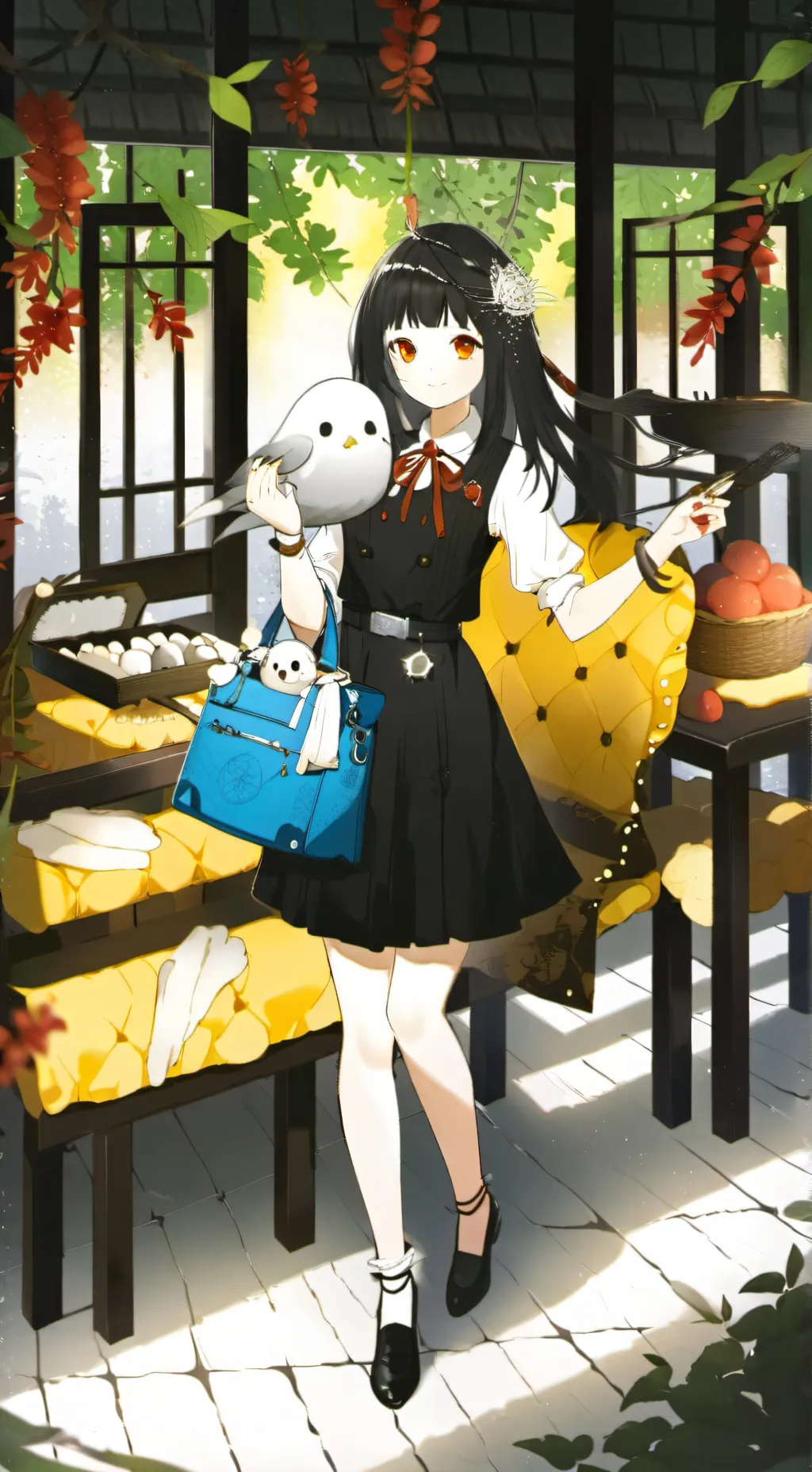 ai character: Соня🐰🌊 background