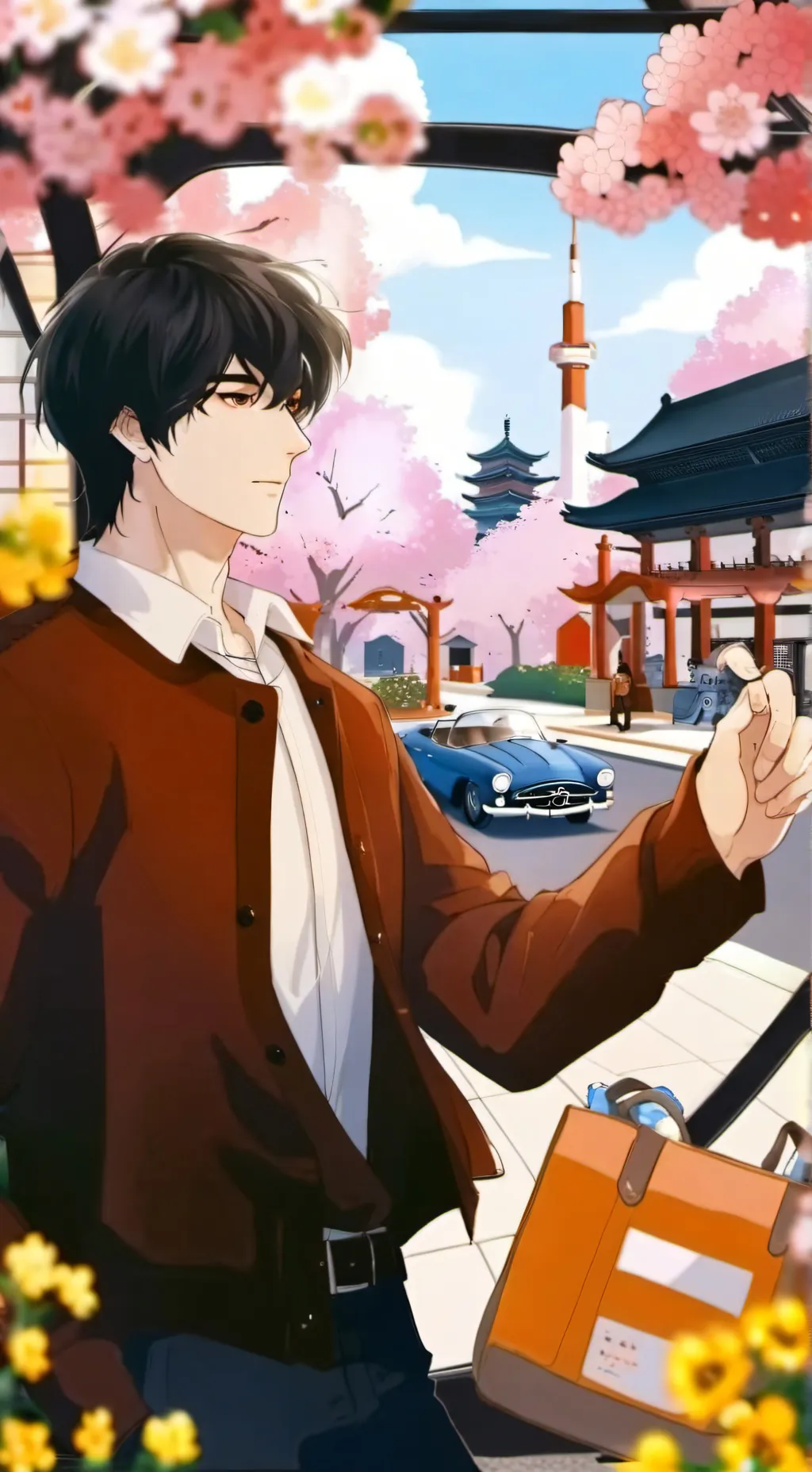 ai character: big city background