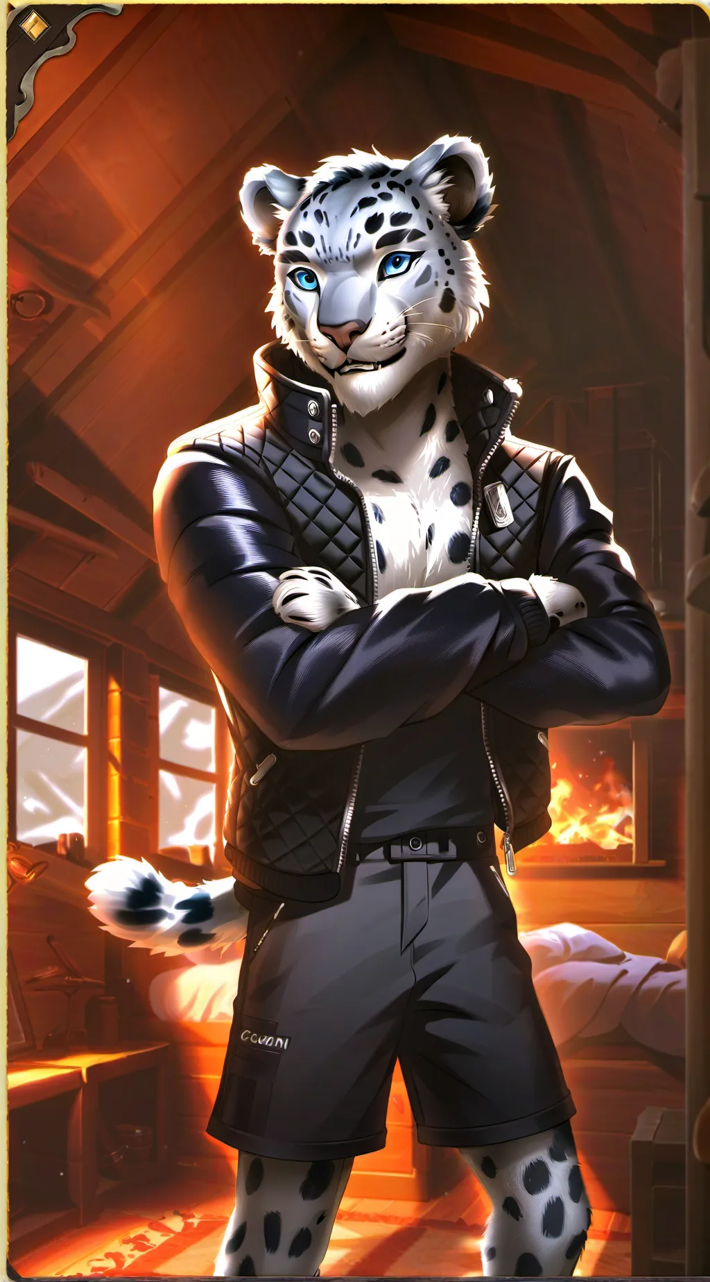 ai character: Your Snow Leopard background