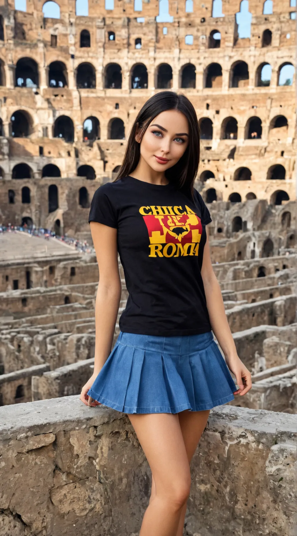 ai character: Nicolette Archer  background