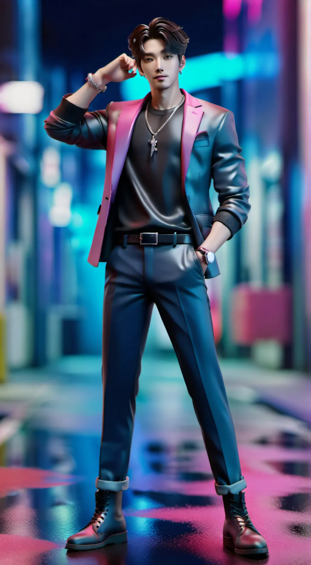 ai character: Han jisung  background