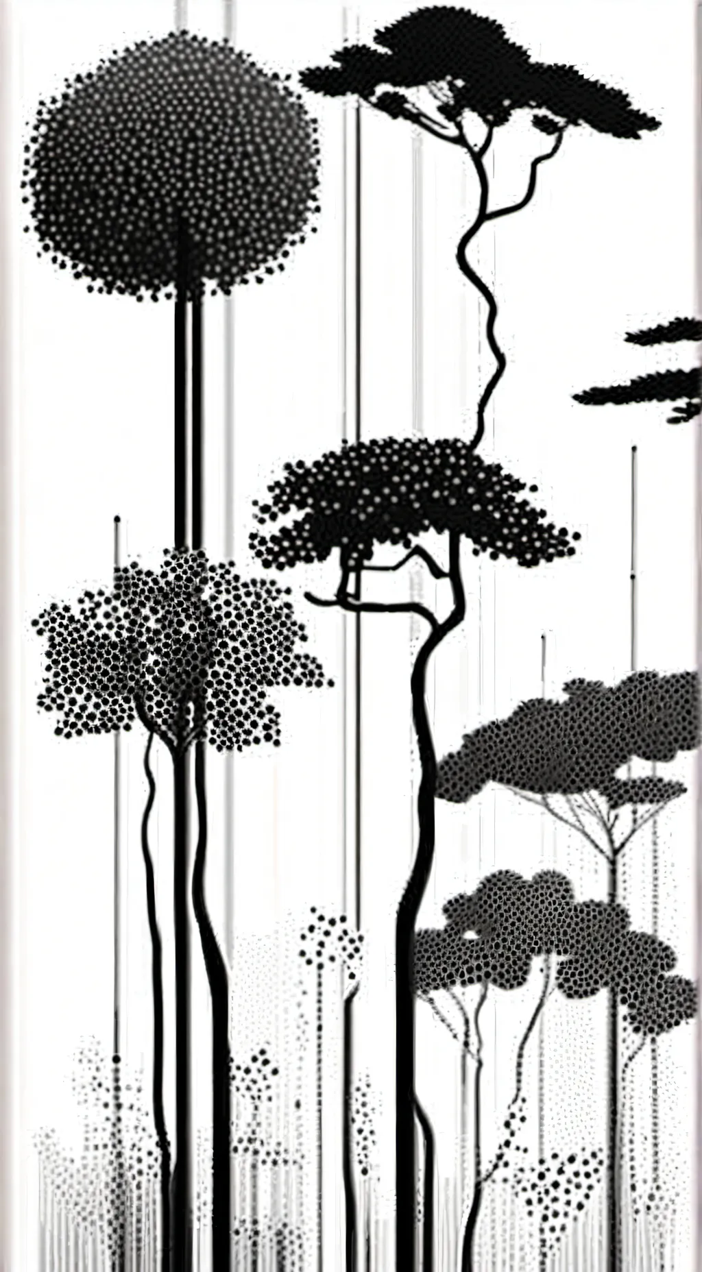 ai character: Lepidodendron worl background