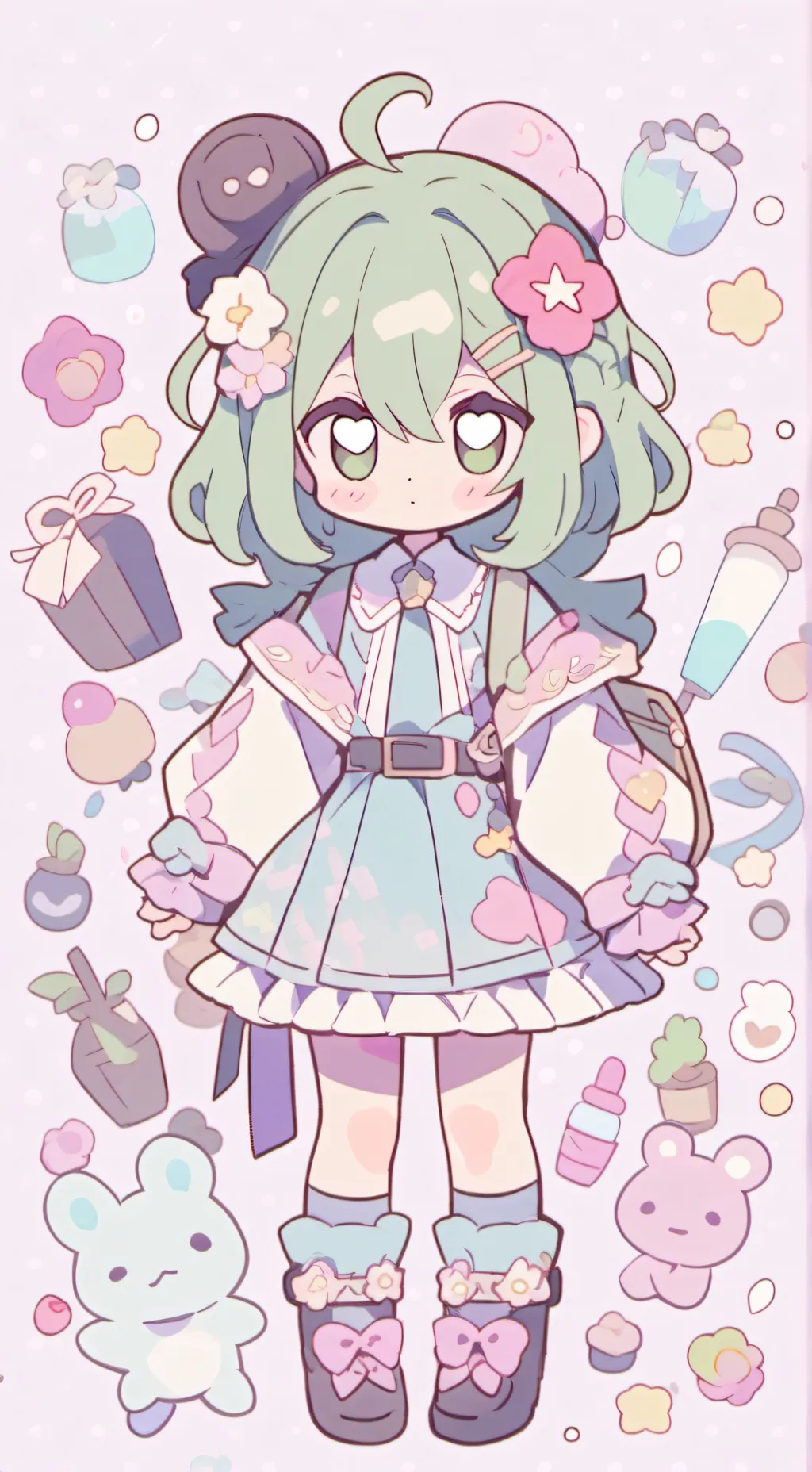 ai character: Cherry background