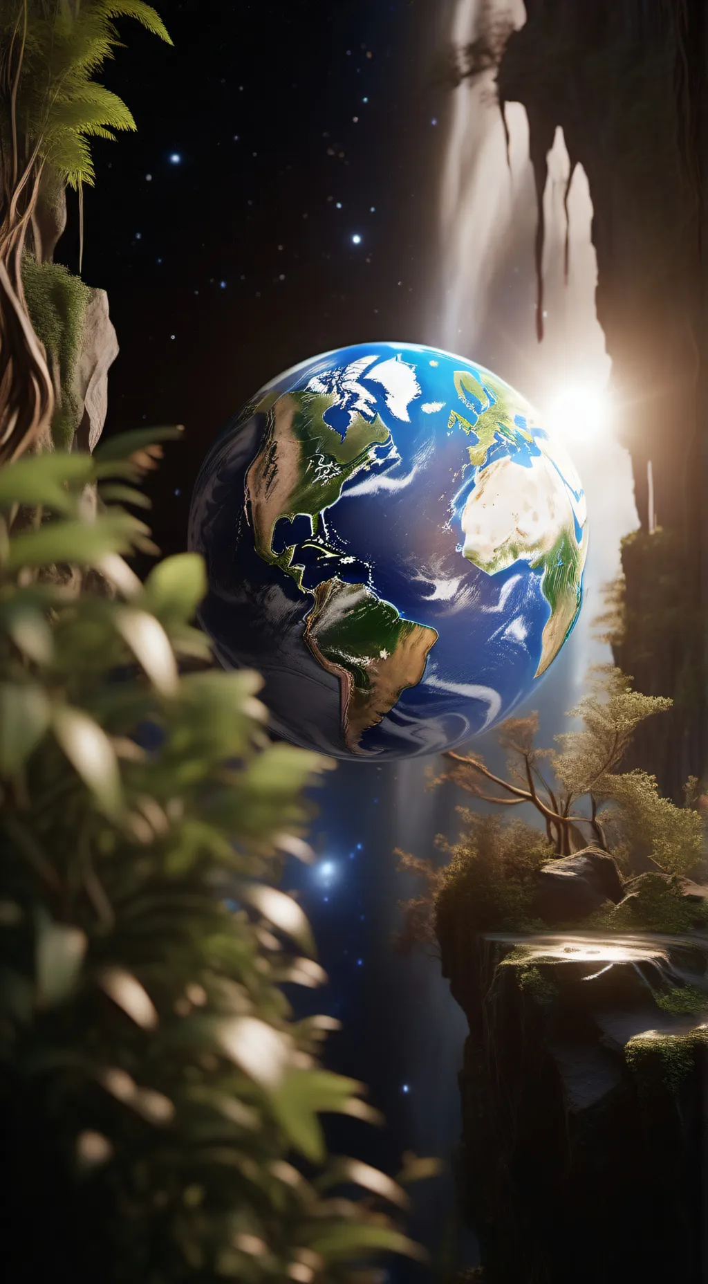 ai character: Earth sister  background