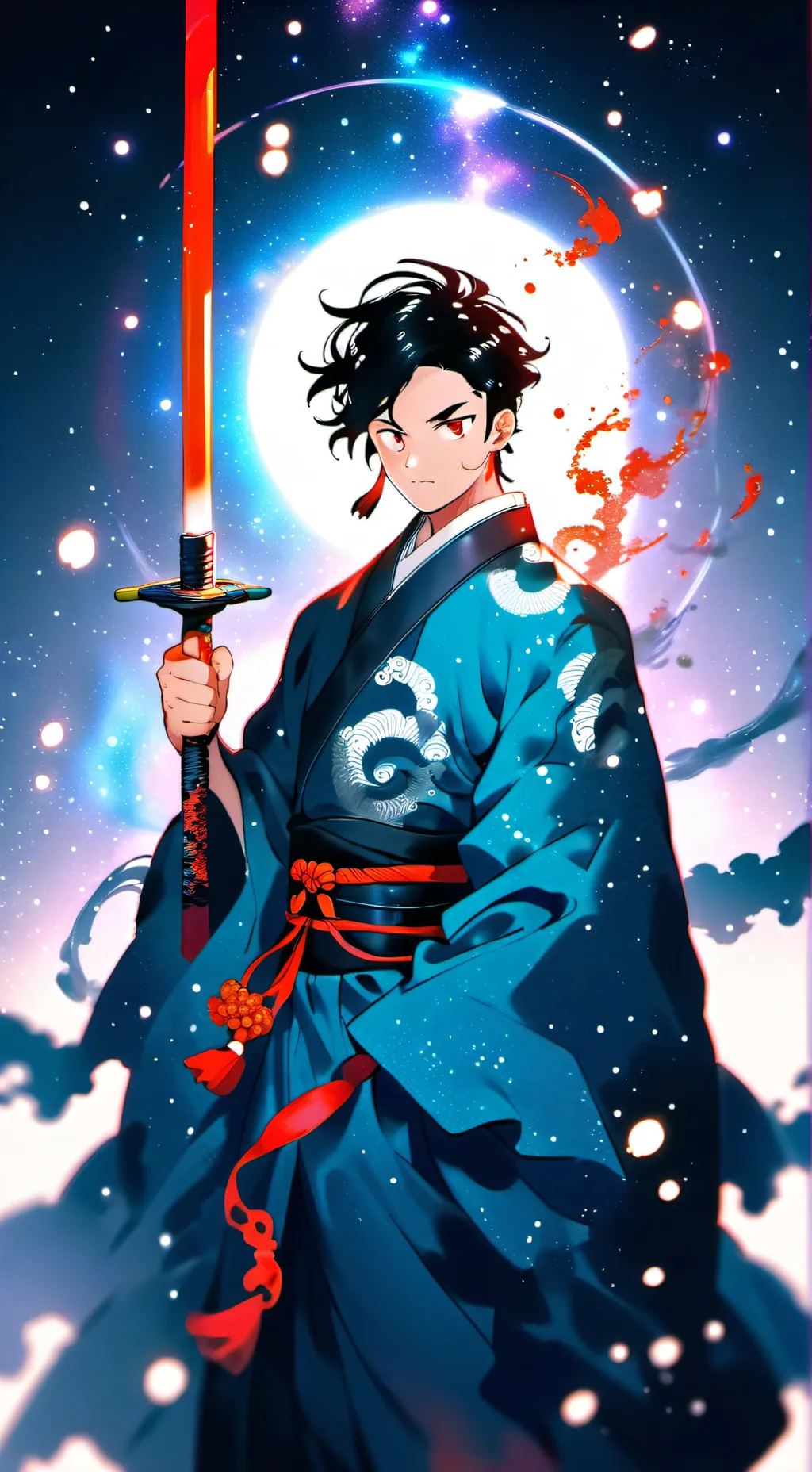 ai character: Hashira sleepover background