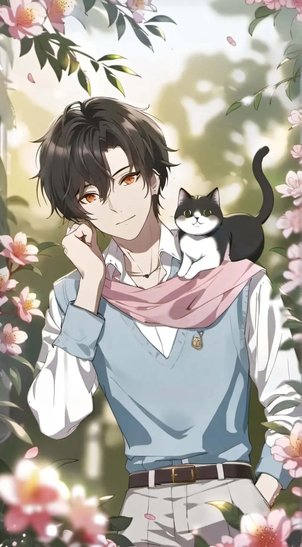 ai character: Leon background