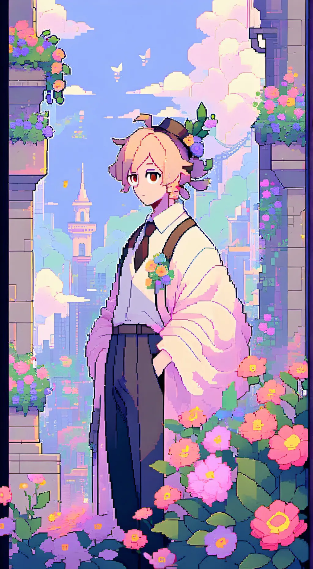 ai character: Dw mountain  background