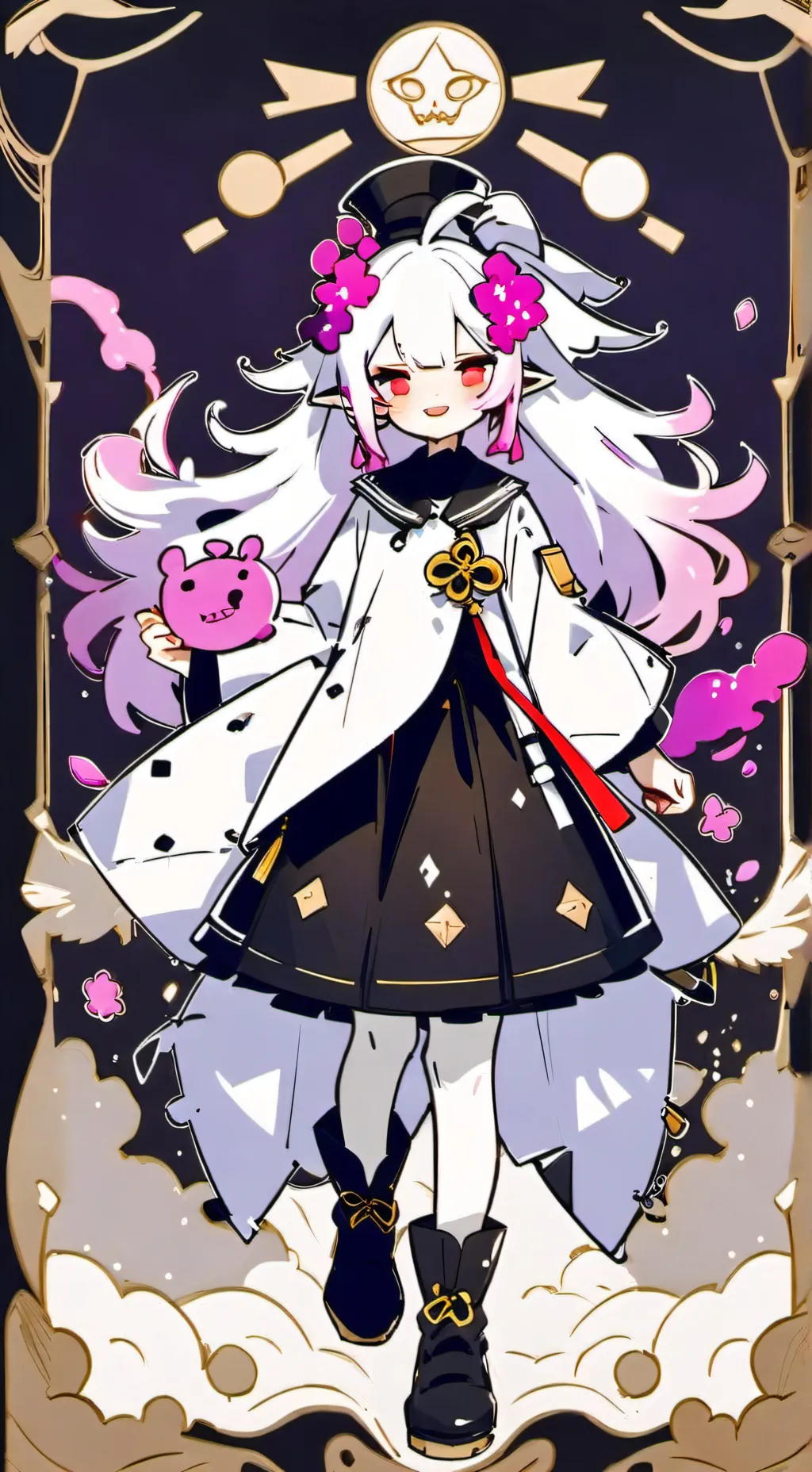 ai character: CYN but Wolf background