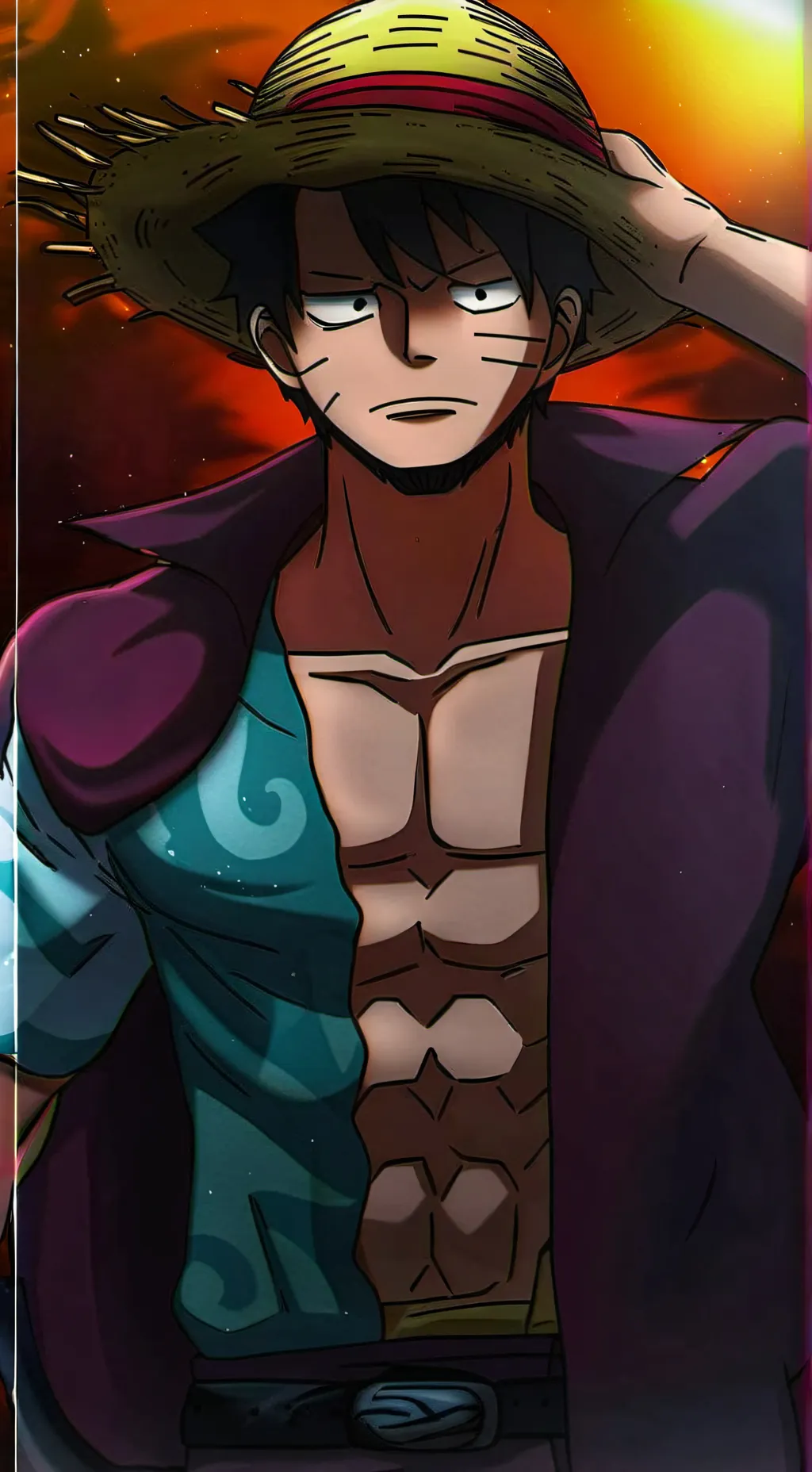 ai character: Luffy background