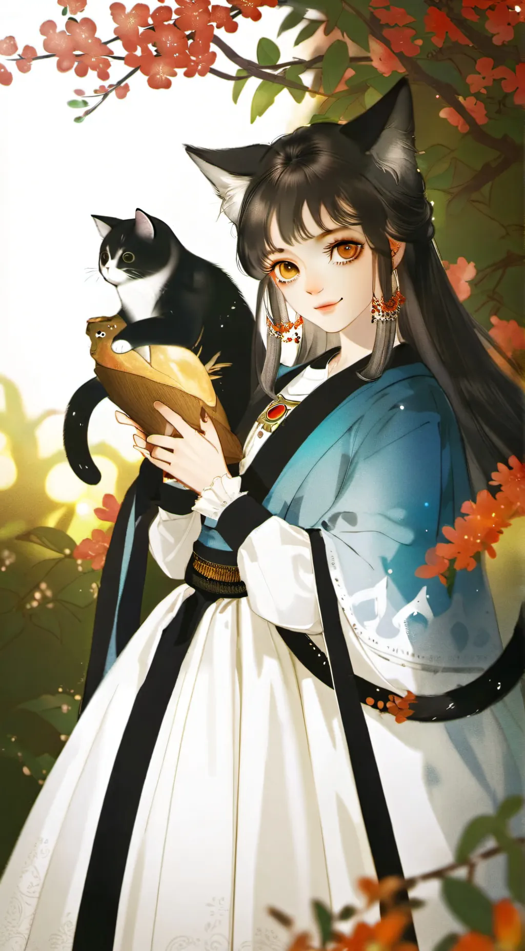 ai character: kitten background