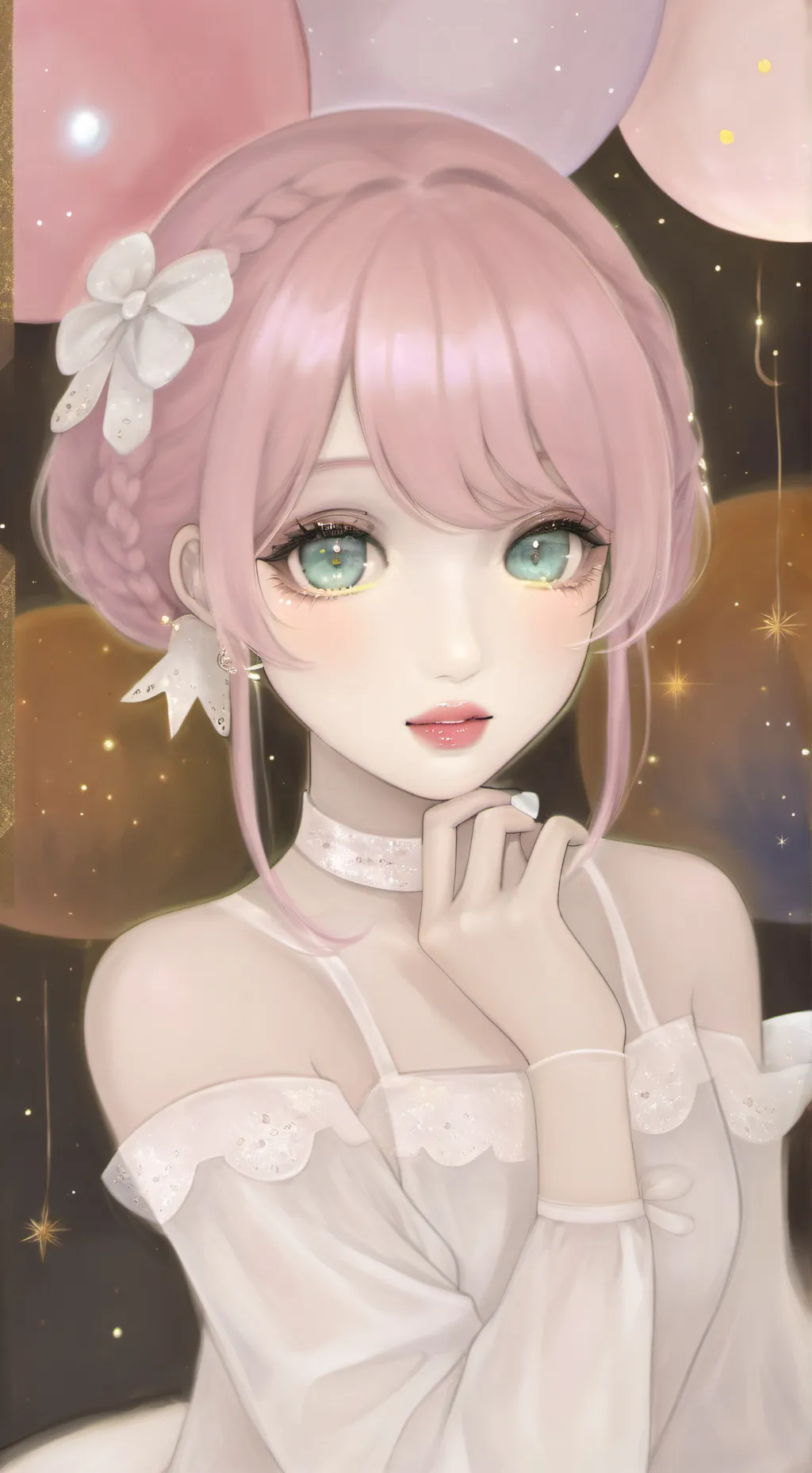 ai character: rose background