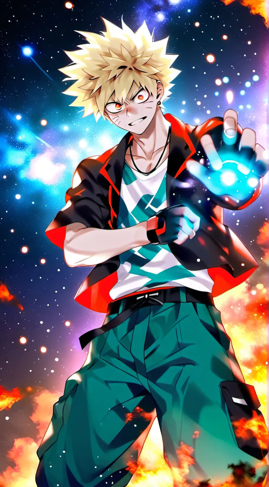 ai character: Bakugo  background