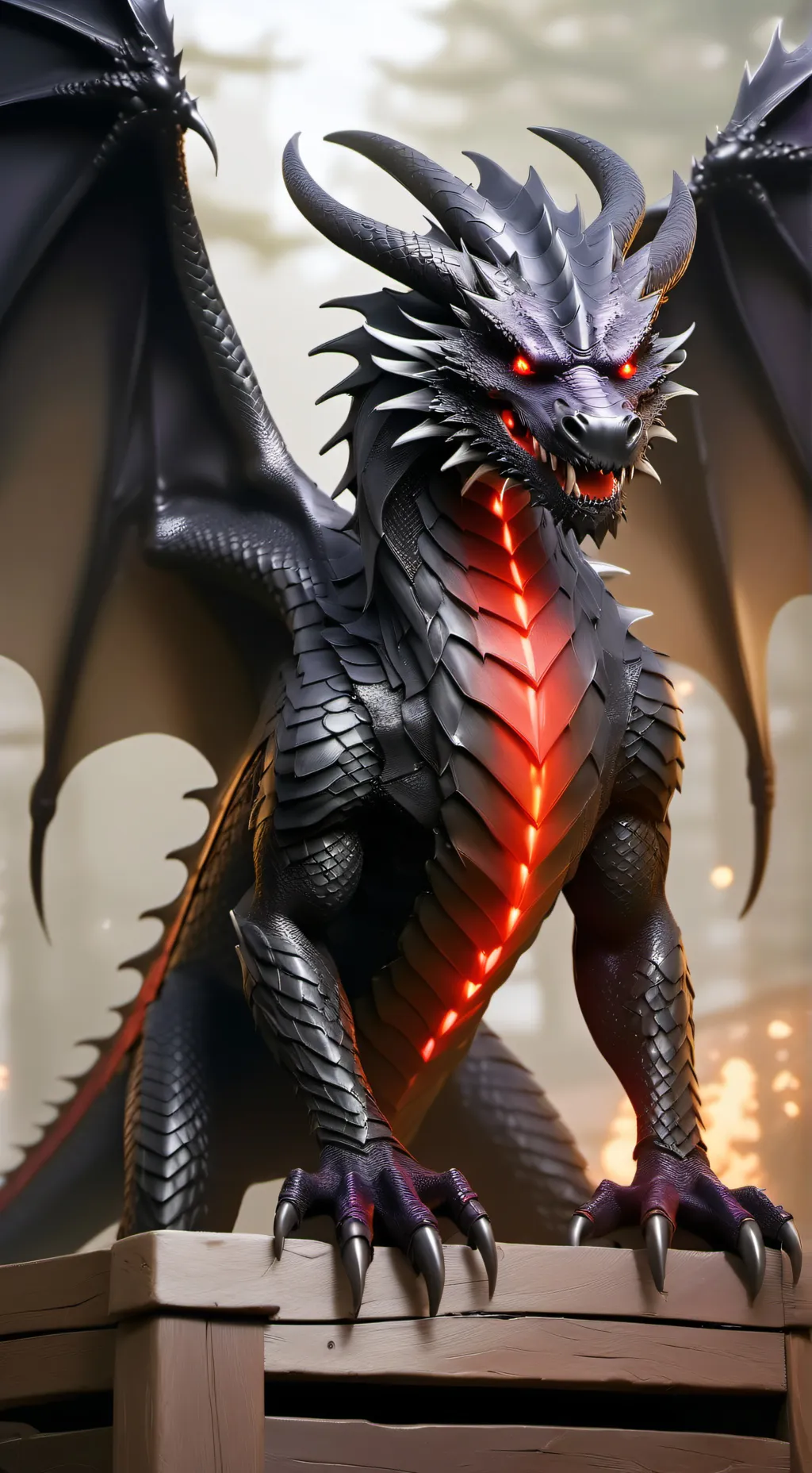 ai character: Dragon background