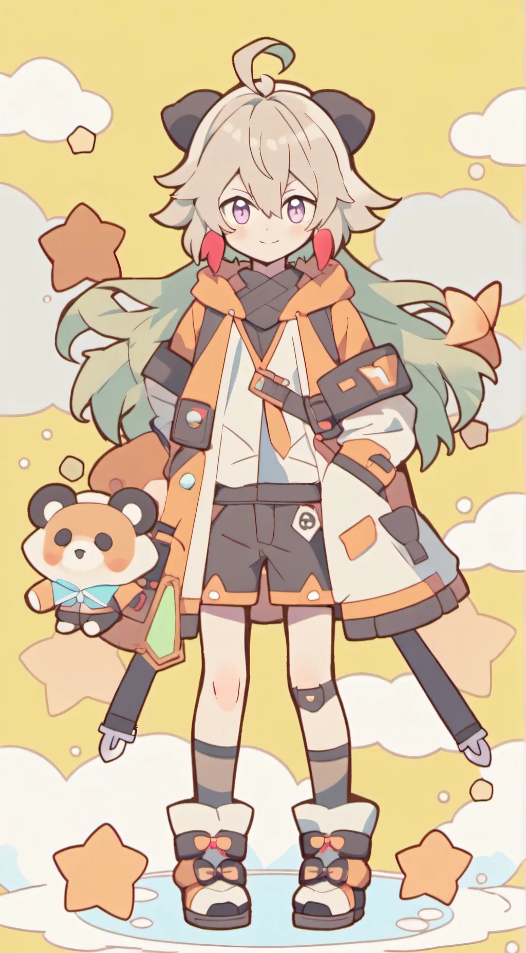 ai character: MHA pijamada  background