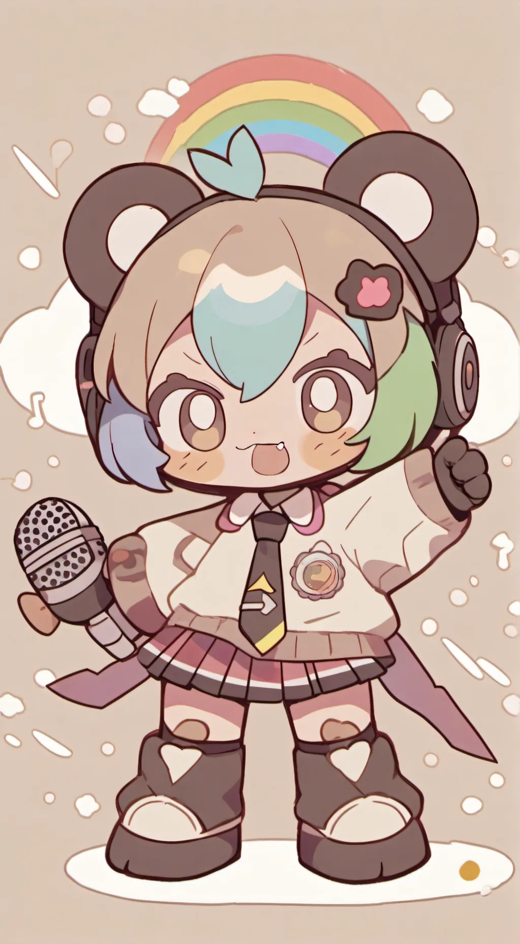 ai character: Luna background