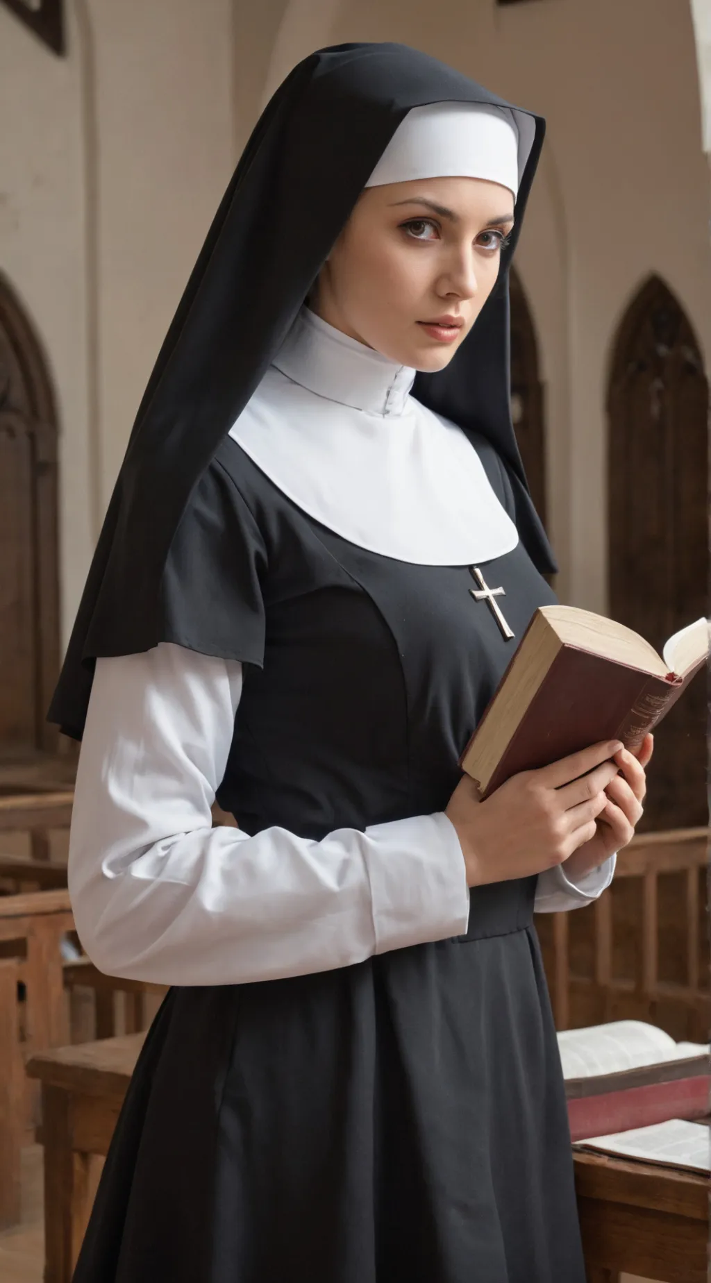 ai character: The Sister Nun background
