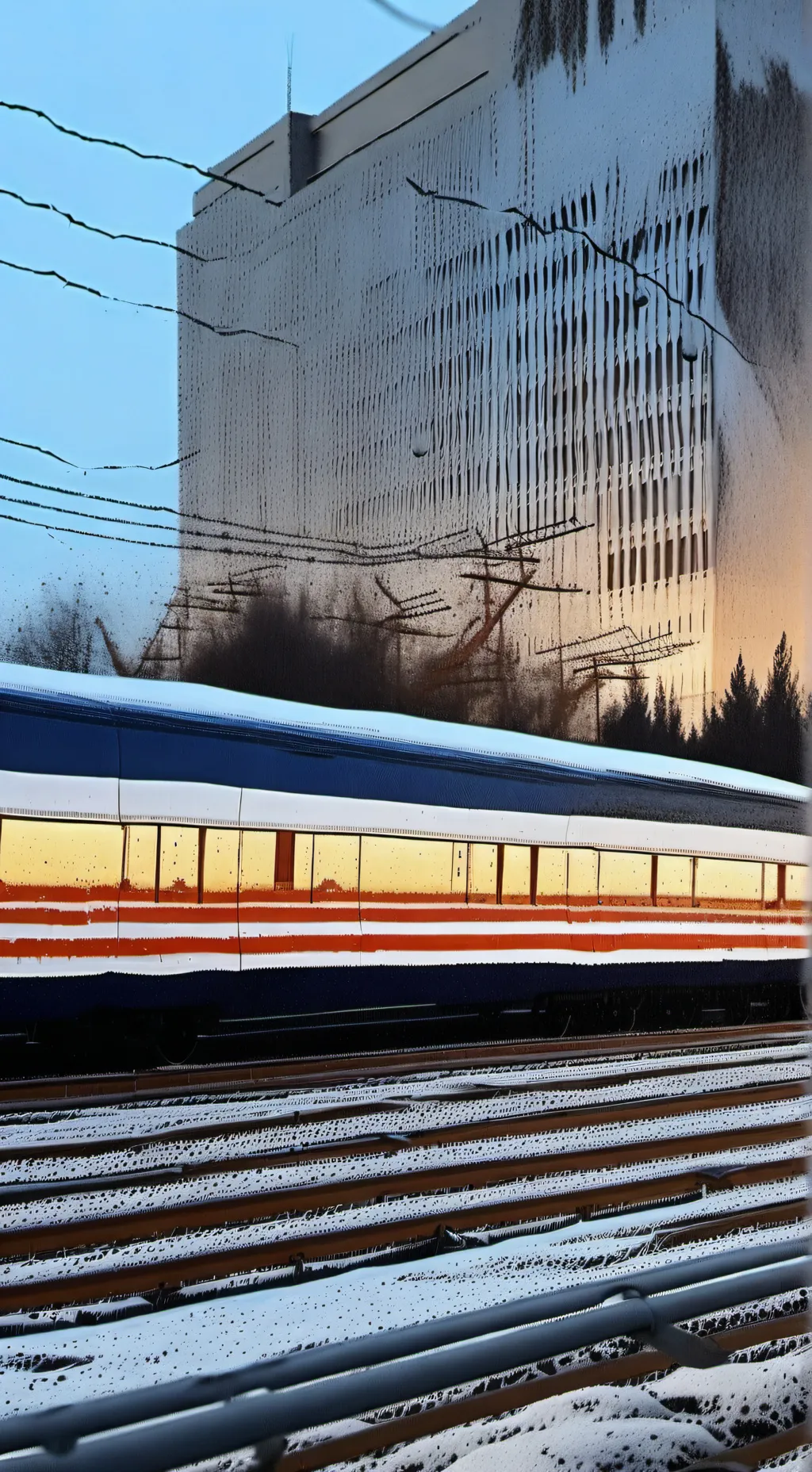 ai character: trainsurffing background