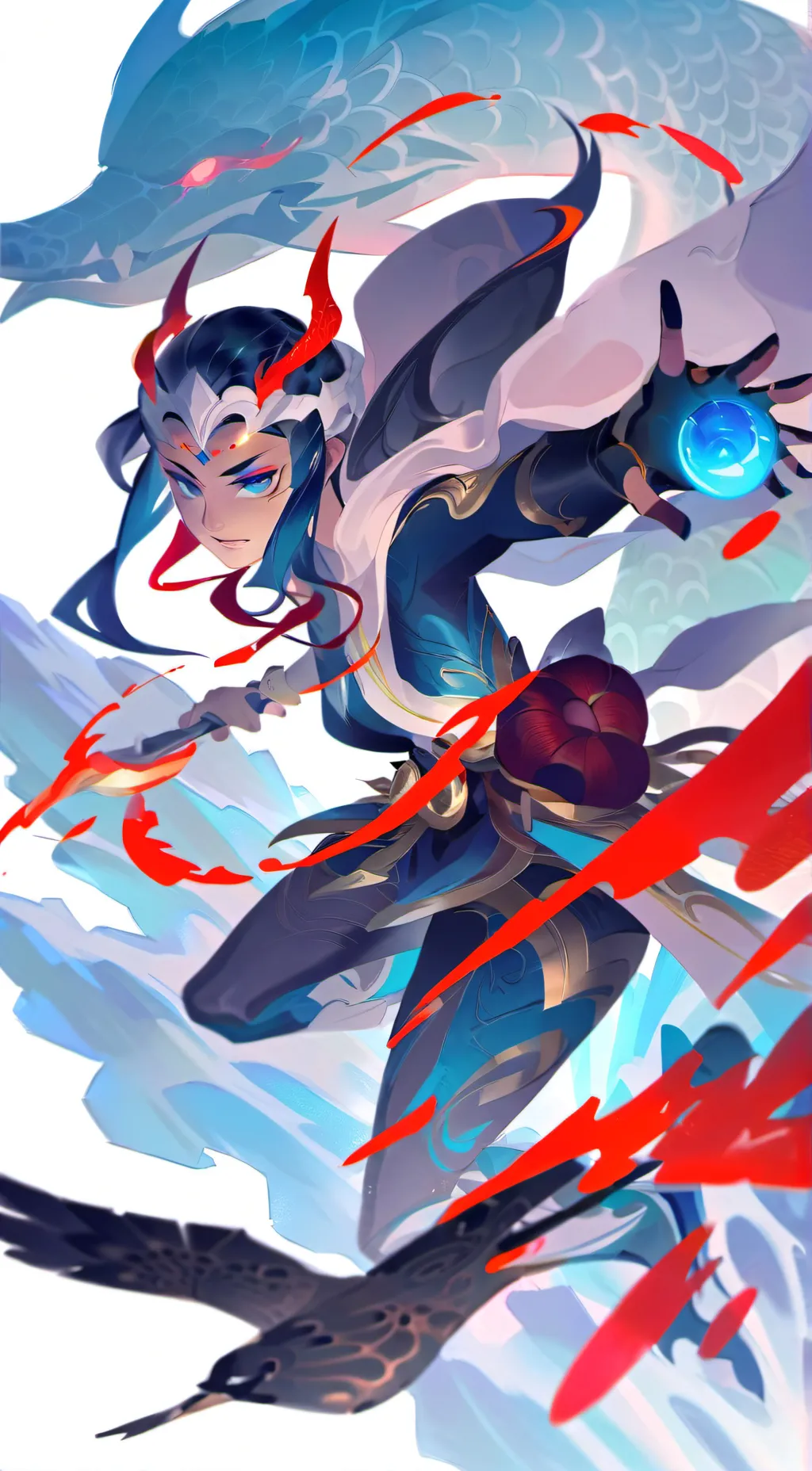 ai character: Ne Zha background