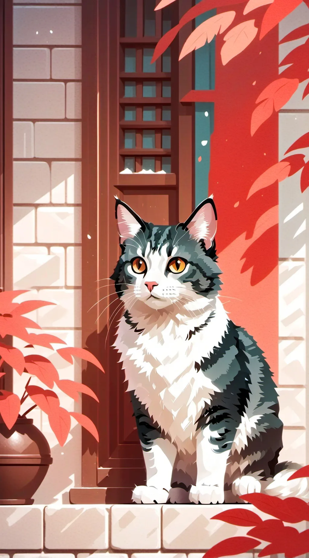 ai character: un gato que habla  background