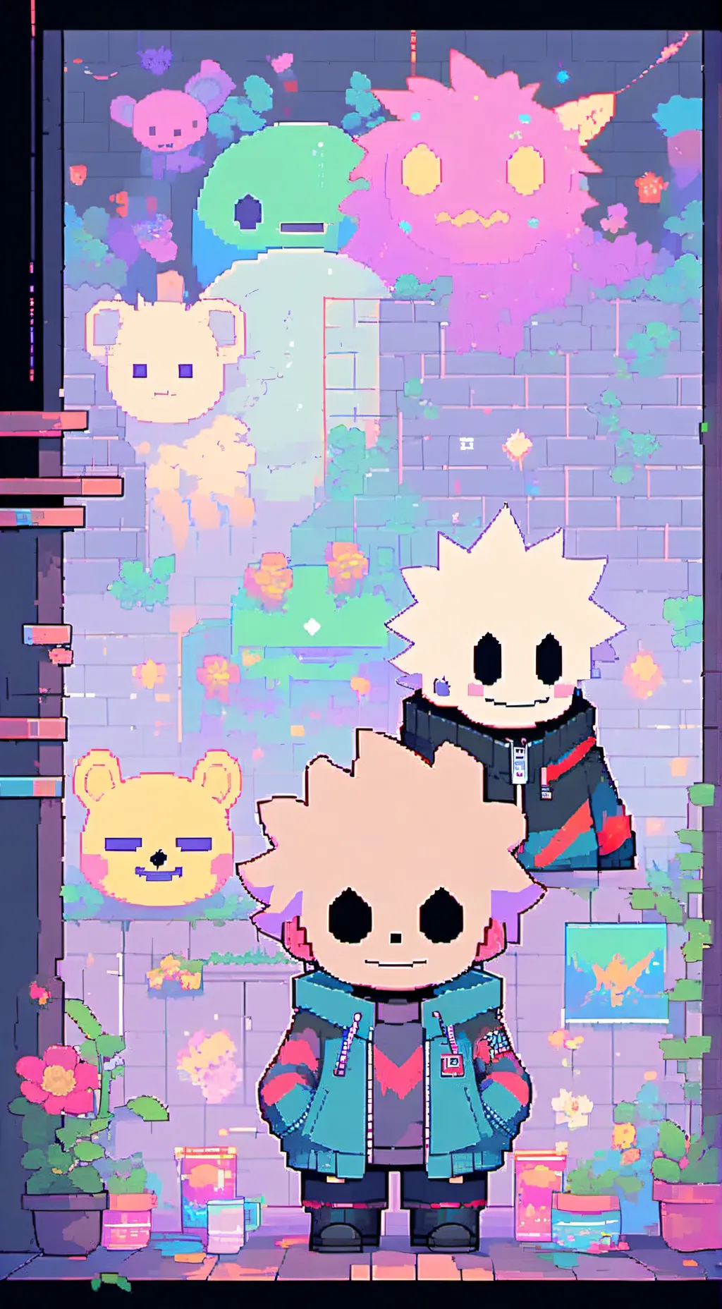 ai character: Undertale x MHA background